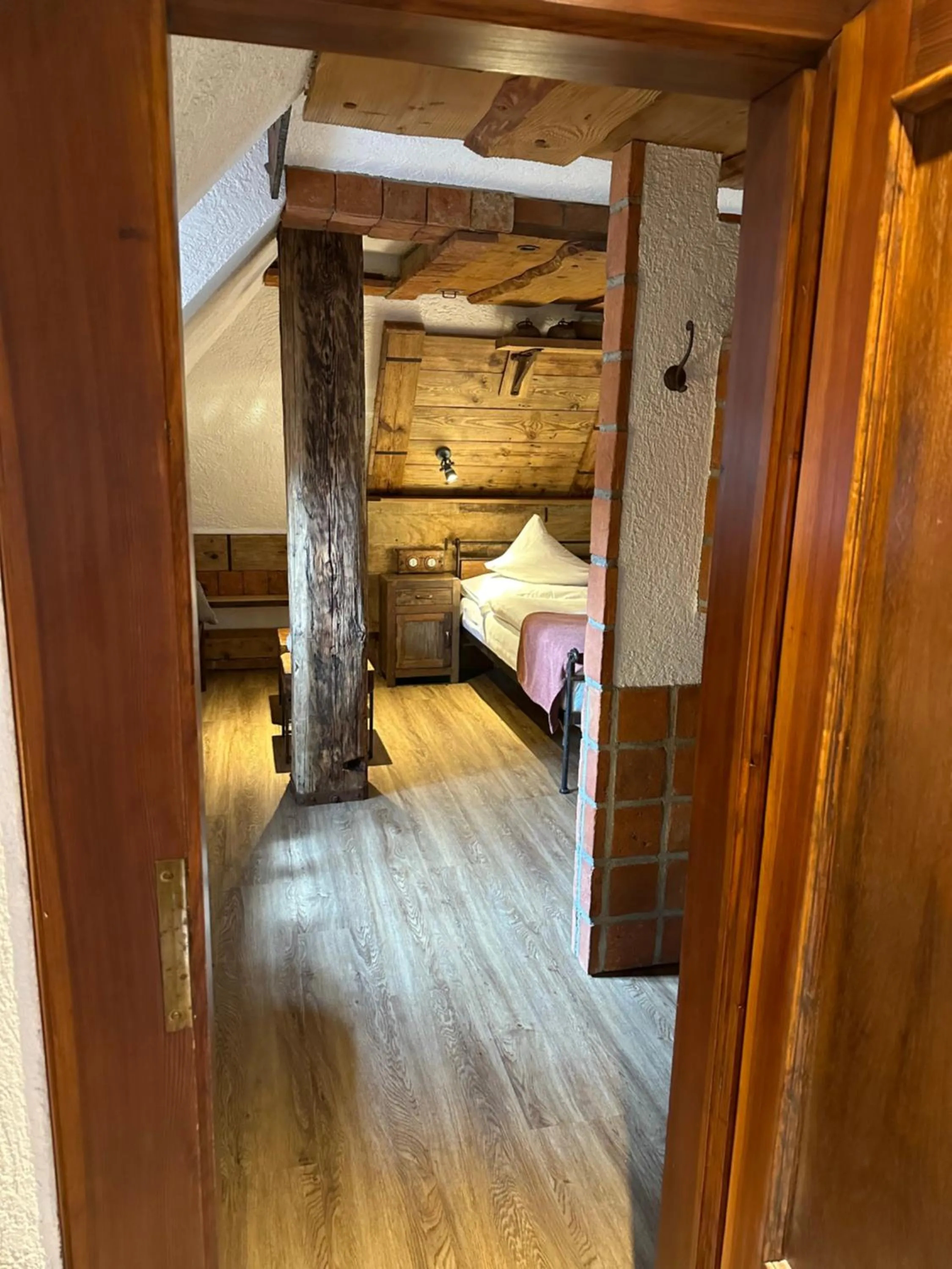 Bed in Romantik Hotel U Raka