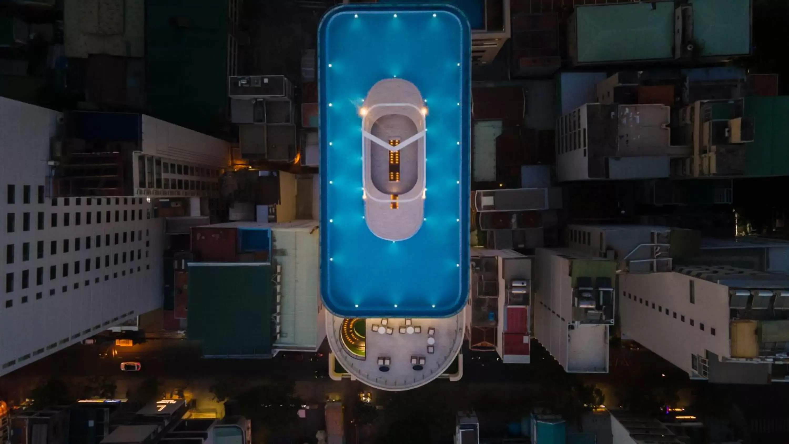 Pool view in Grand Tourane Nha Trang Hotel Pool view in Grand Tourane Nha Trang Hotel