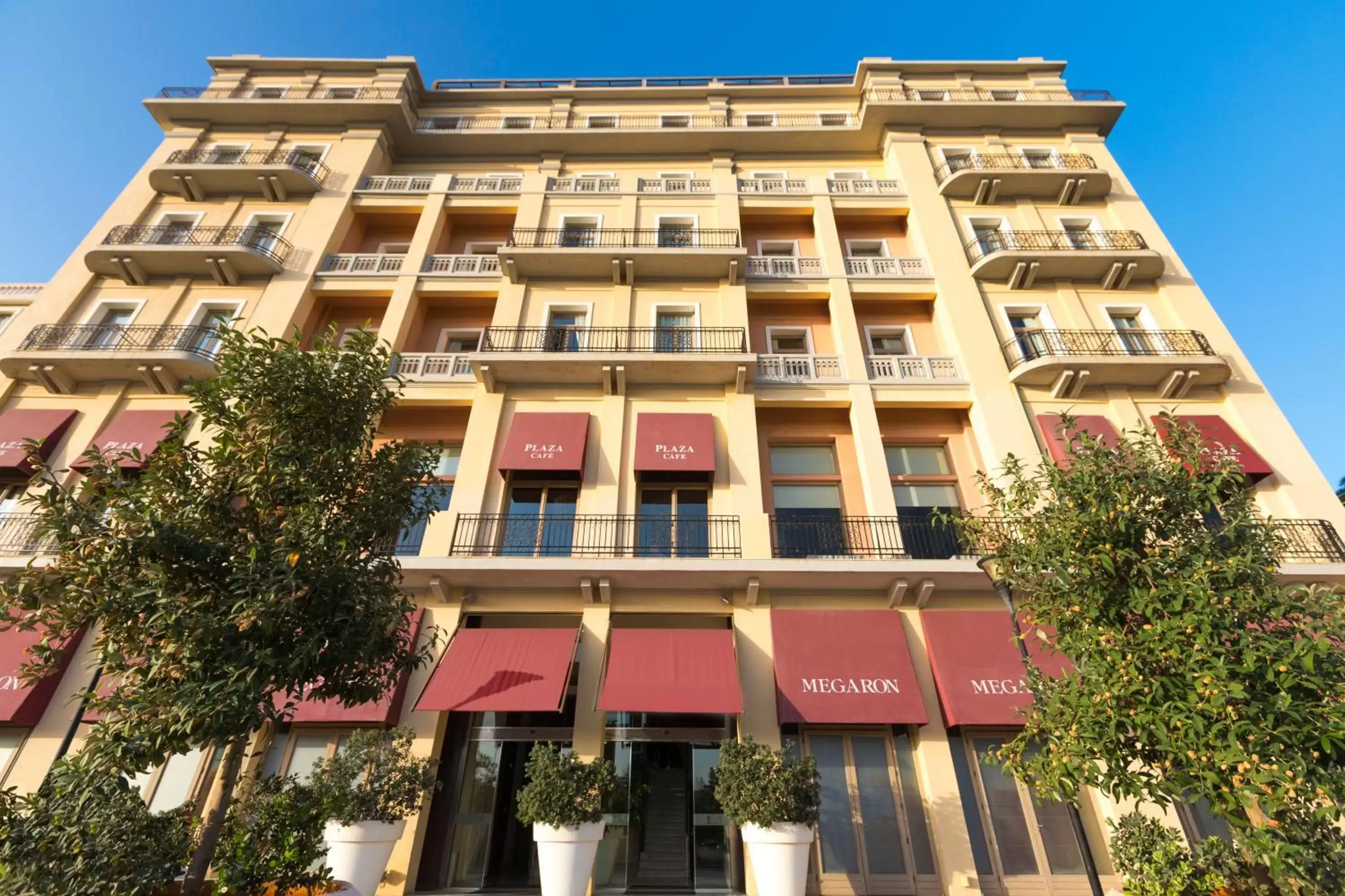 Facade/entrance in GDM Megaron, Historical Monument Hotel Facade/entrance in GDM Megaron, Historical Monument Hotel