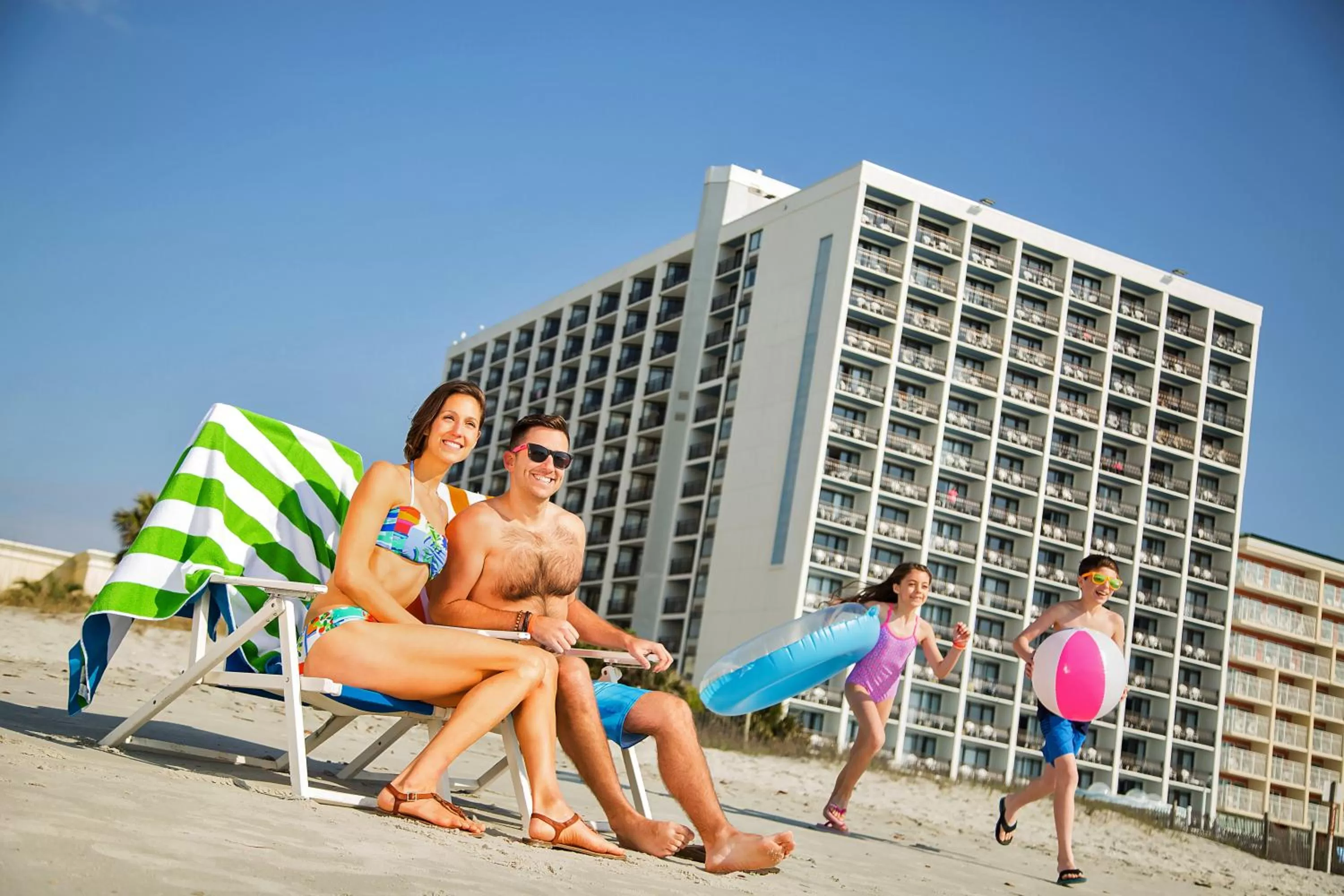 Property building in Hotel Blue