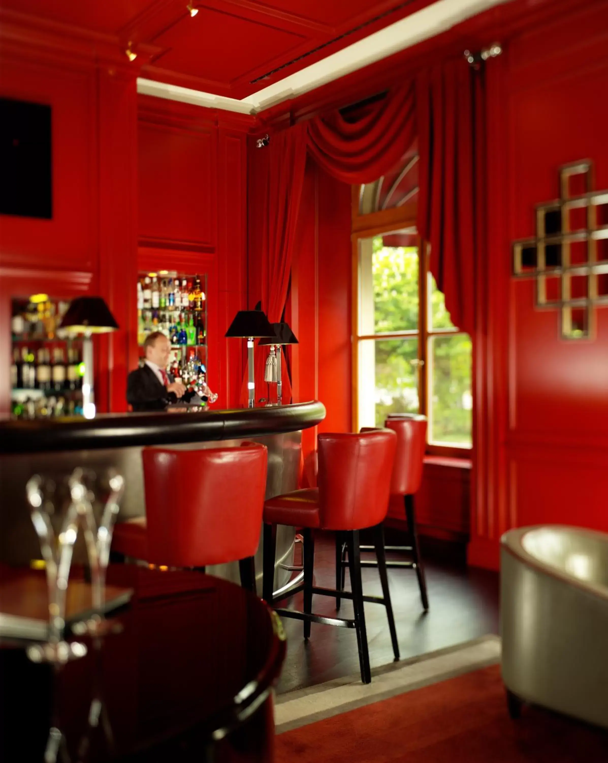 Lounge or bar, Restaurant/Places to Eat in Hôtel Métropole Genève