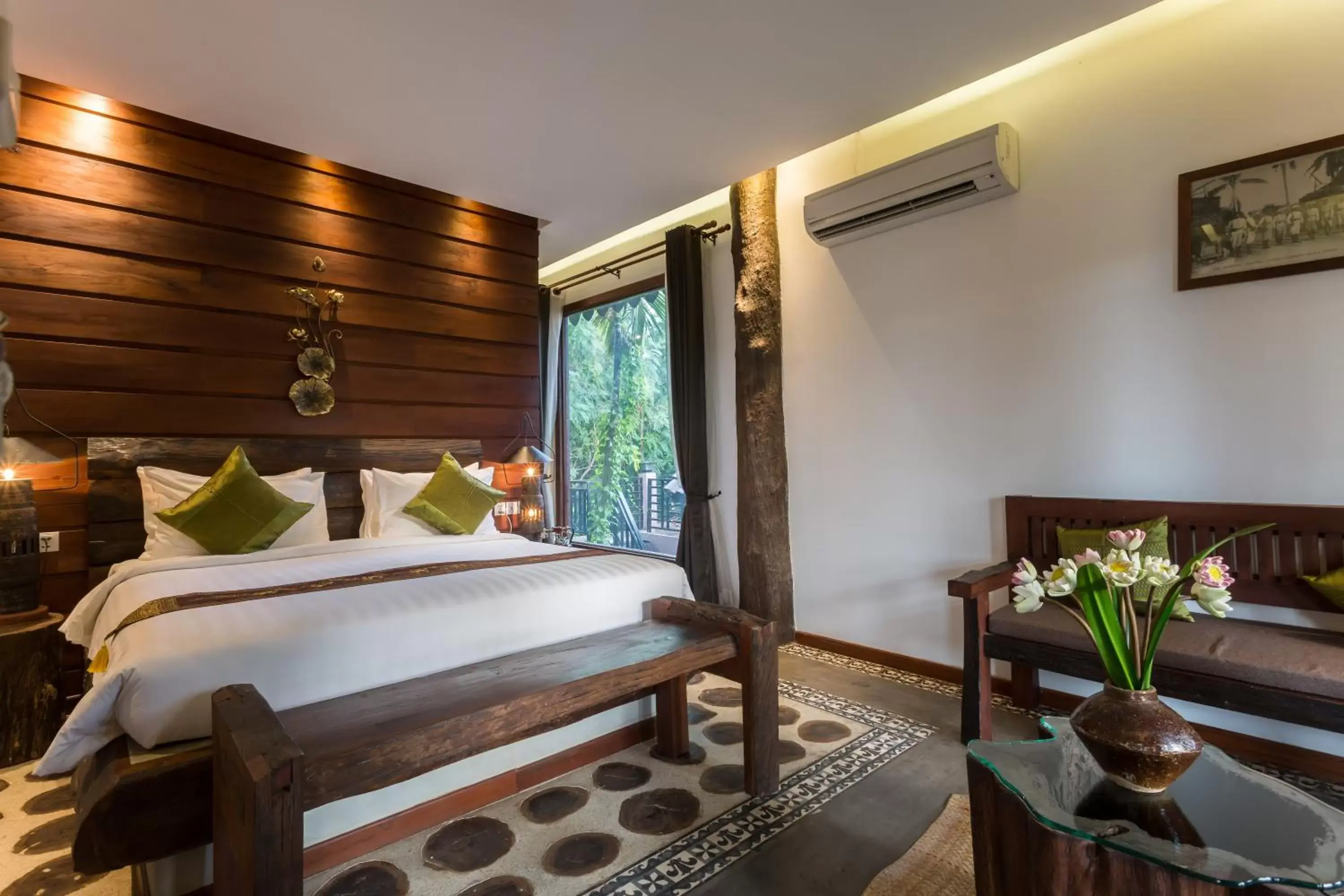 Bed in Java Wooden Villa & Residence