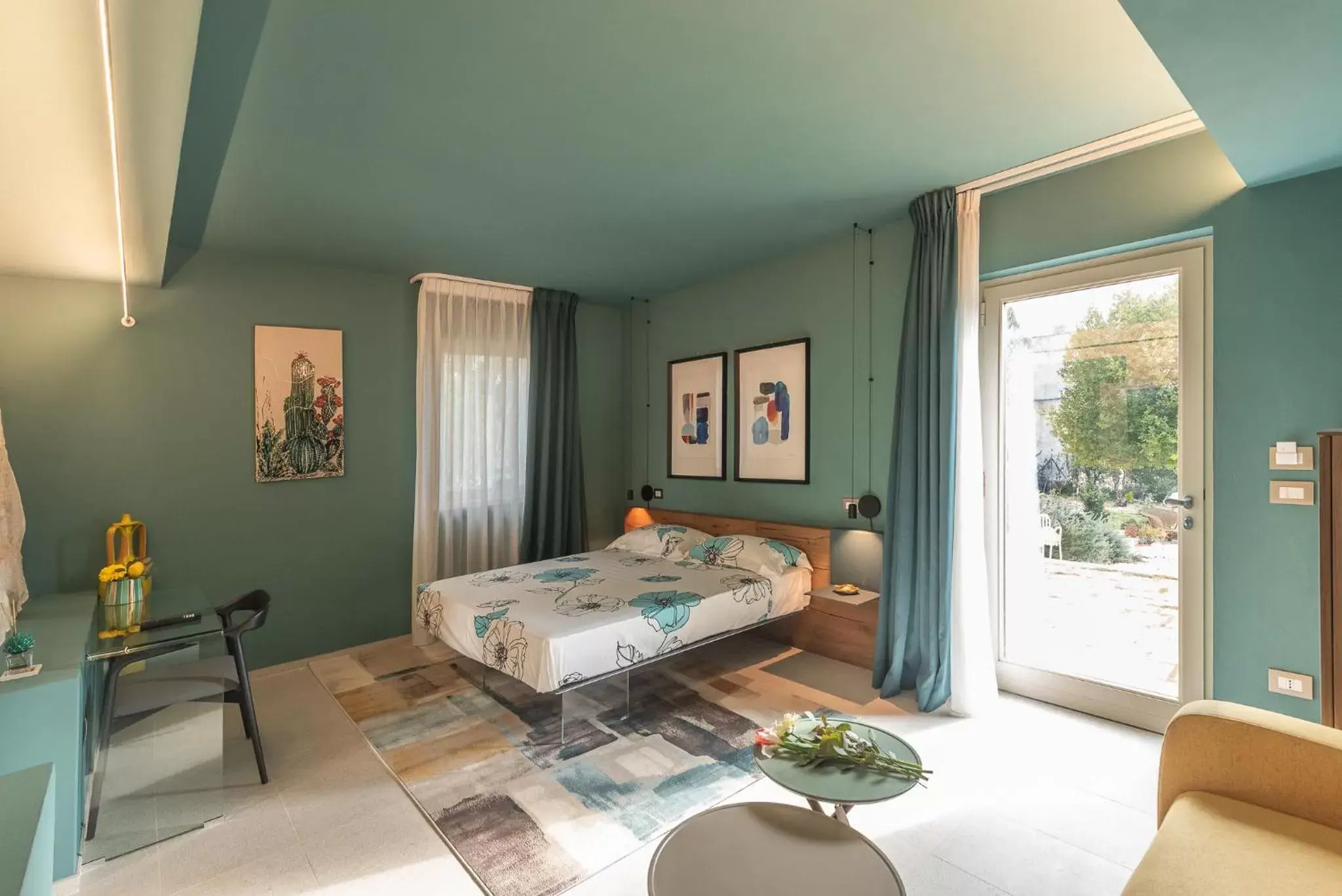 View (from property/room), Bed in Villa Ada-Trulli Puglia