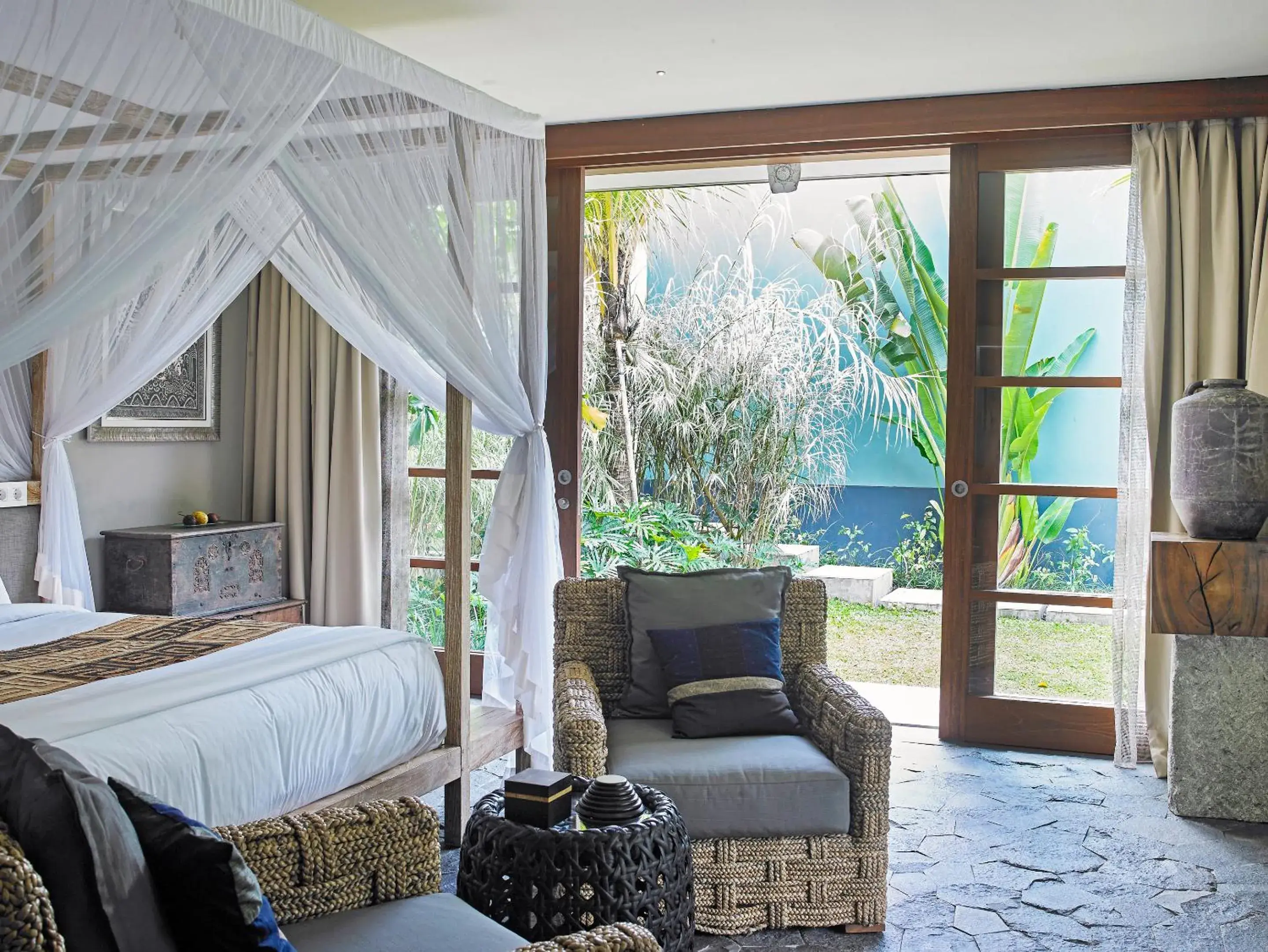 Seating area in The Purist Villas & Spa Ubud