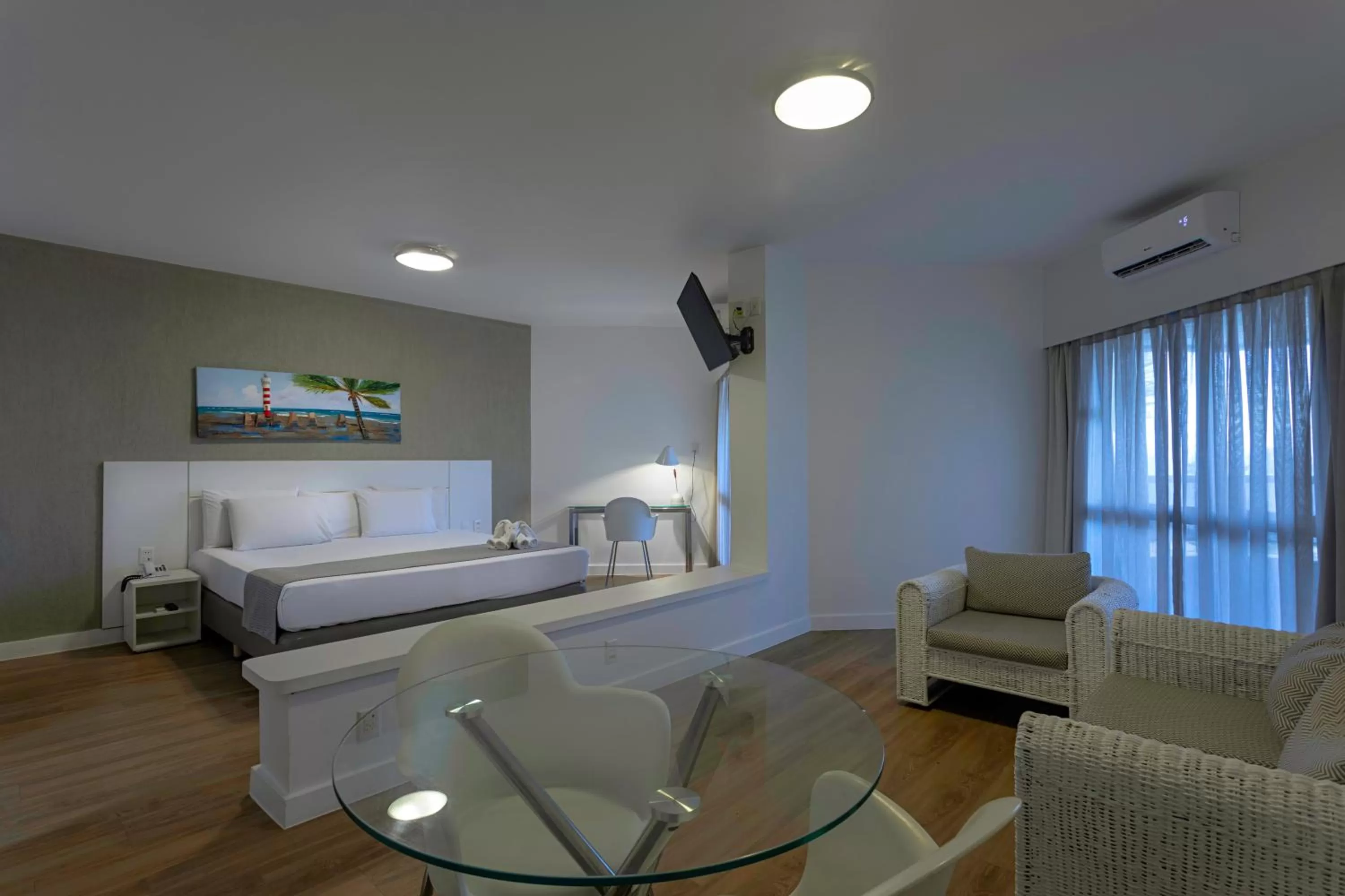 Bedroom, Bed in Maceió Atlantic Suites