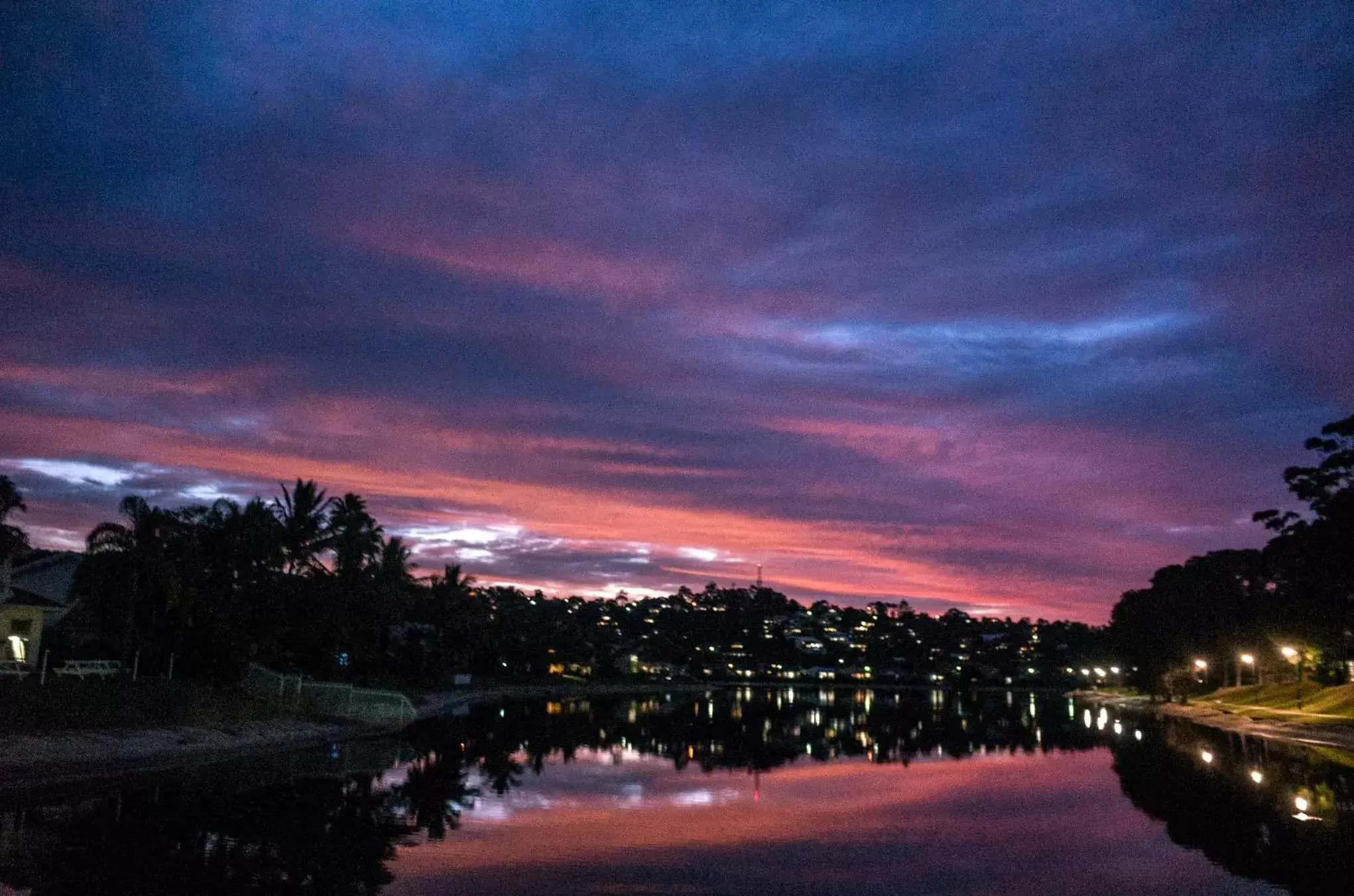 Sunset in Bay of Palms