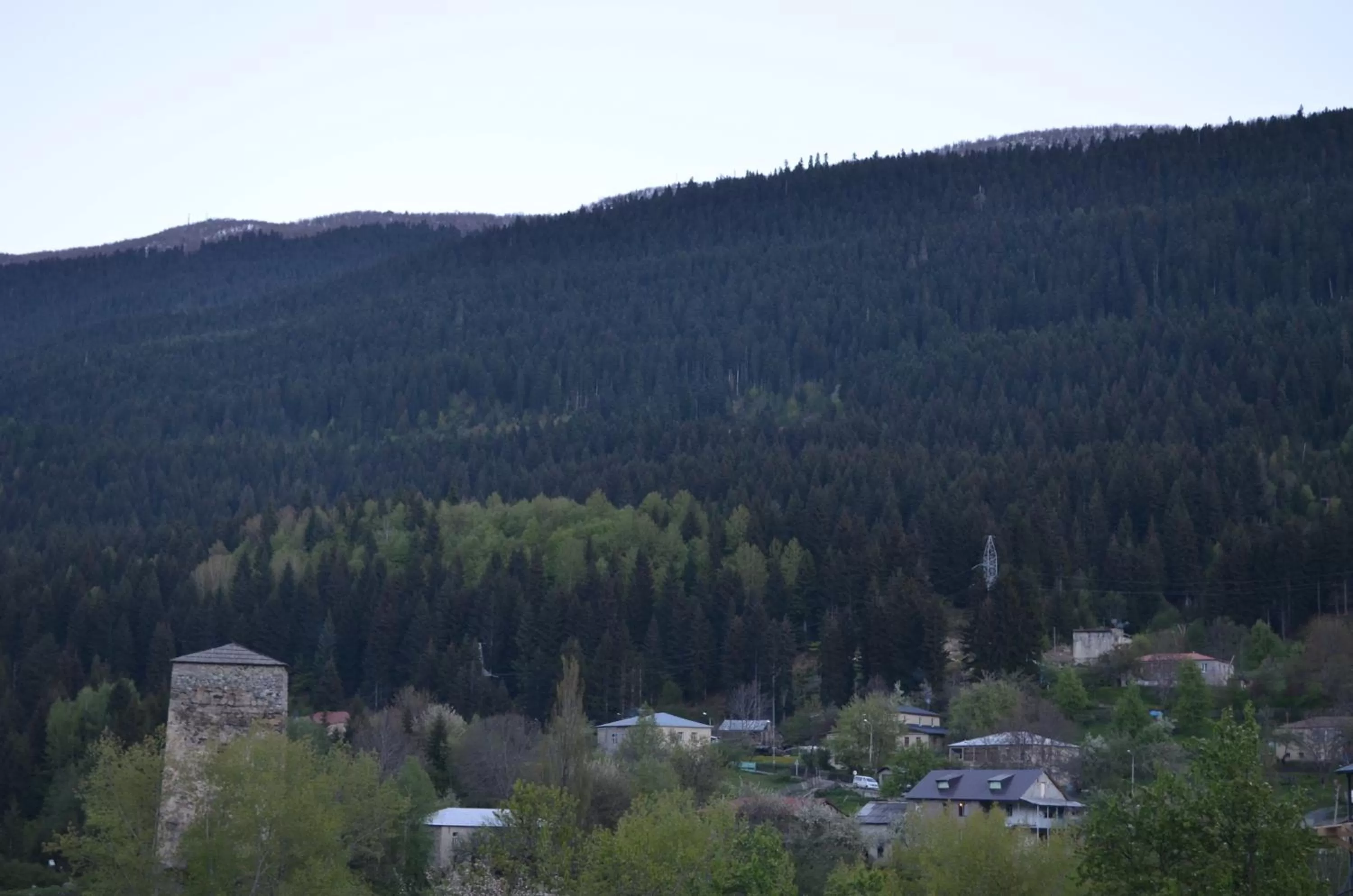 Mountain view in Hotel Svanseti