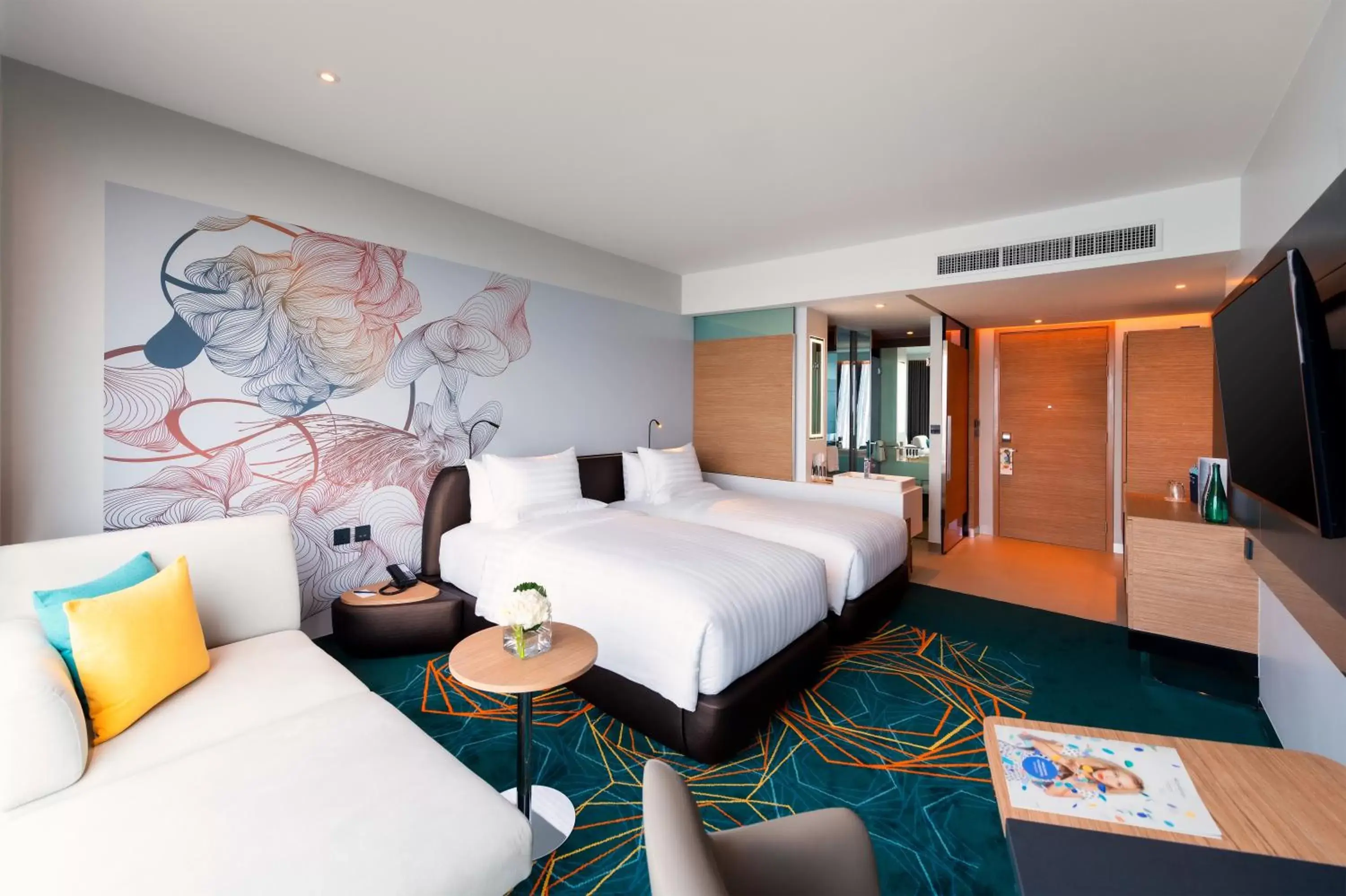 Premier, Deluxe Room, Lounge Access, Sea View - 2 Single Beds in Novotel Marina Sriracha & Koh Si Chang