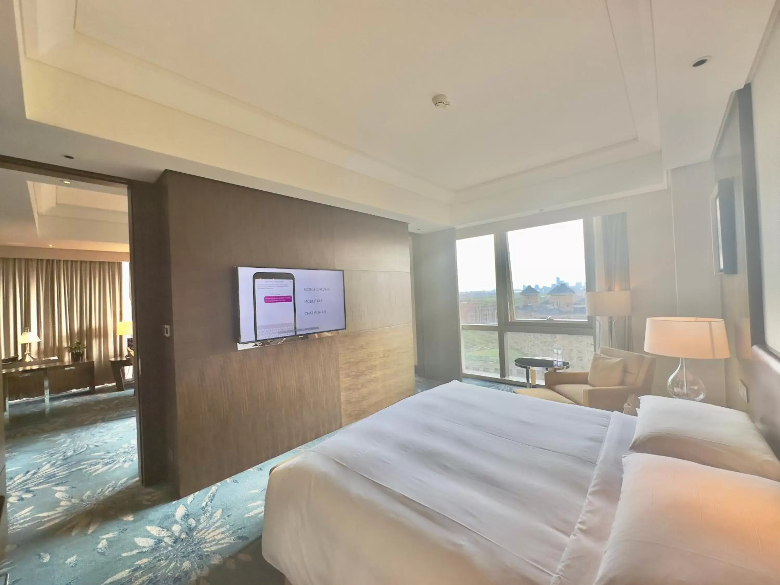 Bedroom in Shanghai Marriott Hotel Pudong East