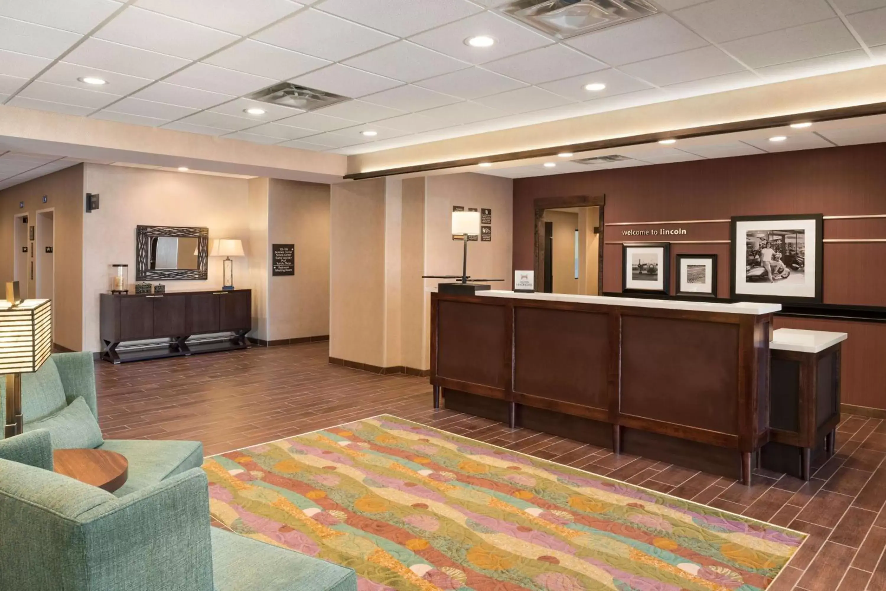 Lobby or reception in Hampton Inn Lincoln Airport, Ne Lobby or reception in Hampton Inn Lincoln Airport, Ne
