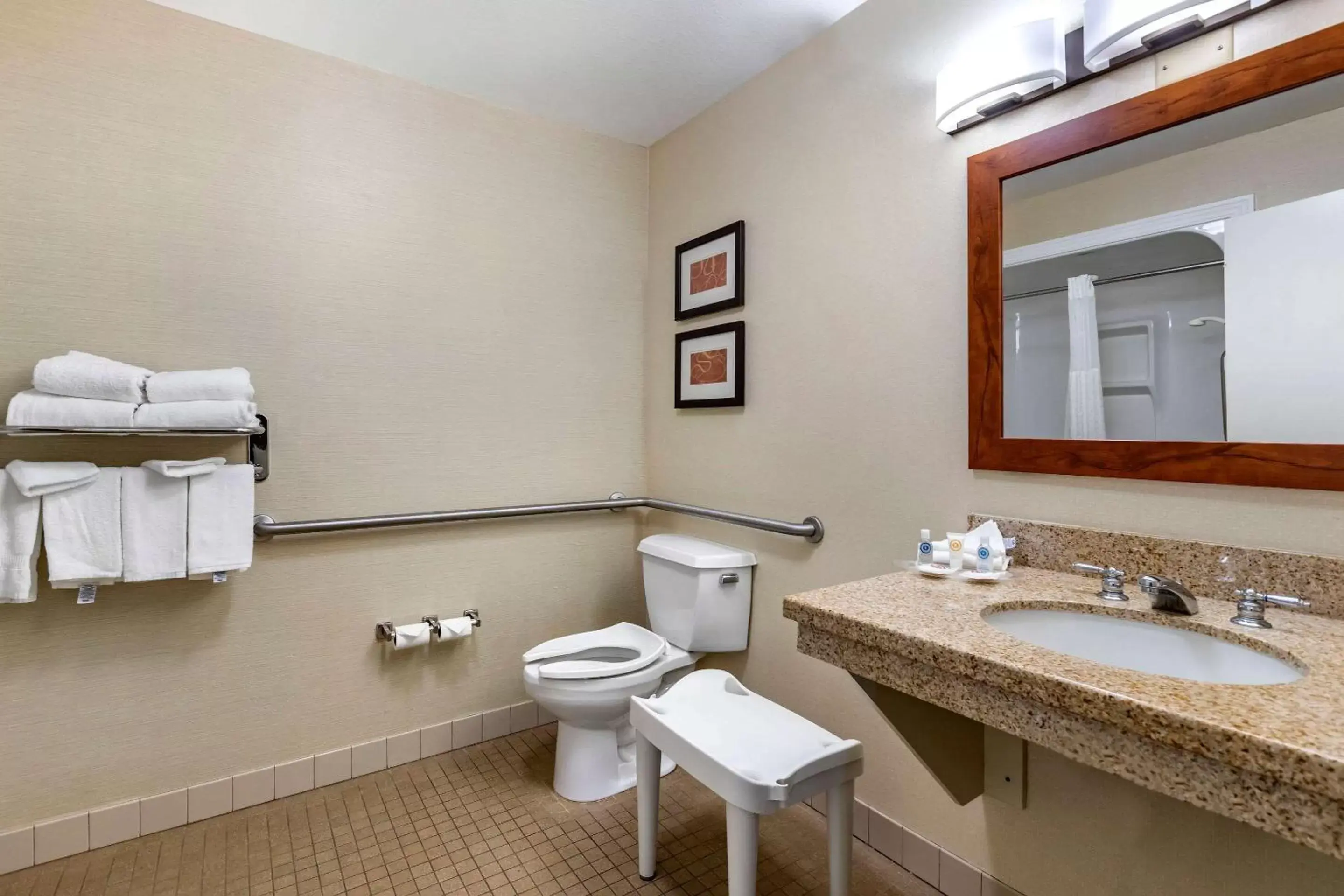 Bathroom in Comfort Suites Coralville I-80
