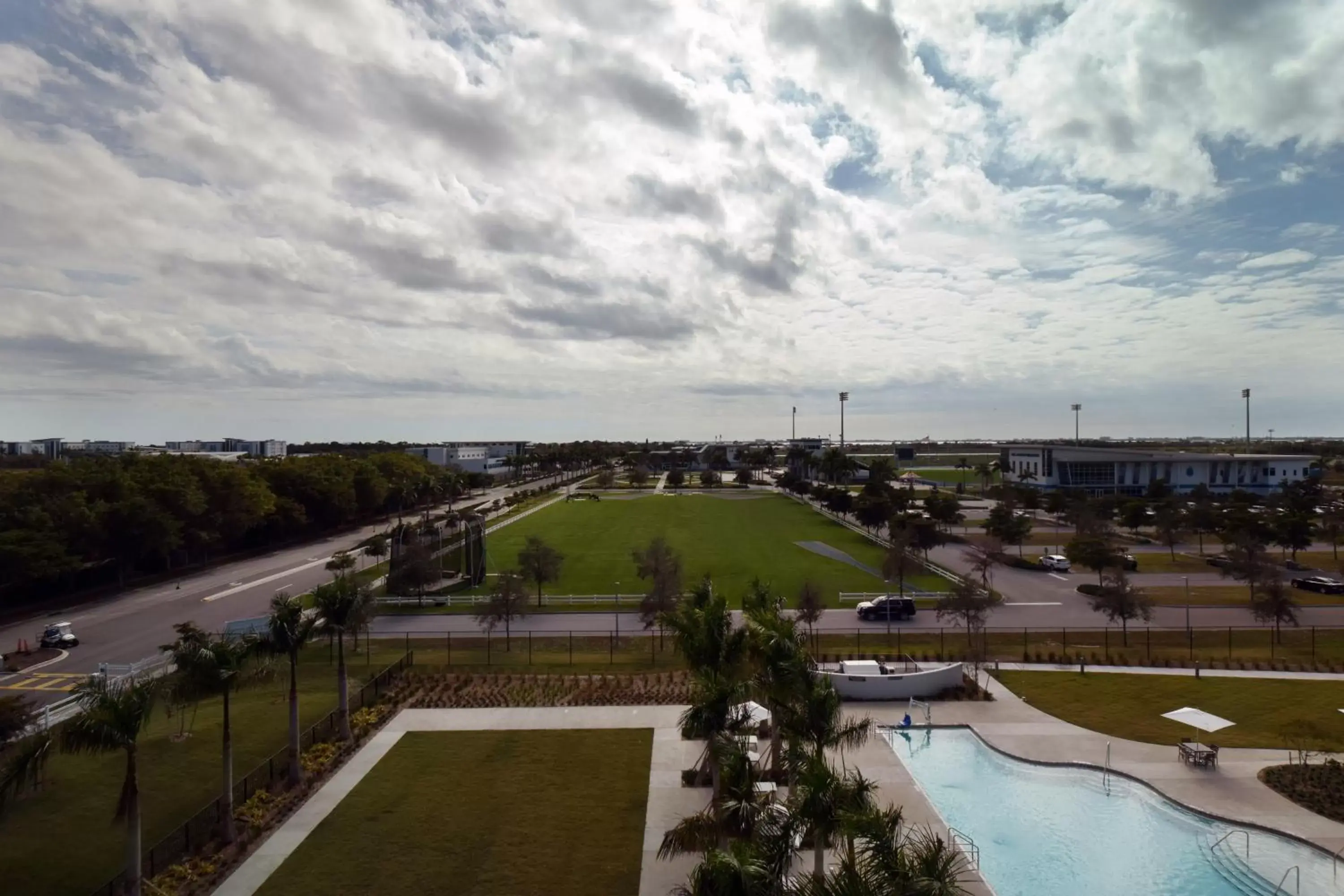 Pool view, Bird's-eye View in Legacy Hotel at IMG Academy