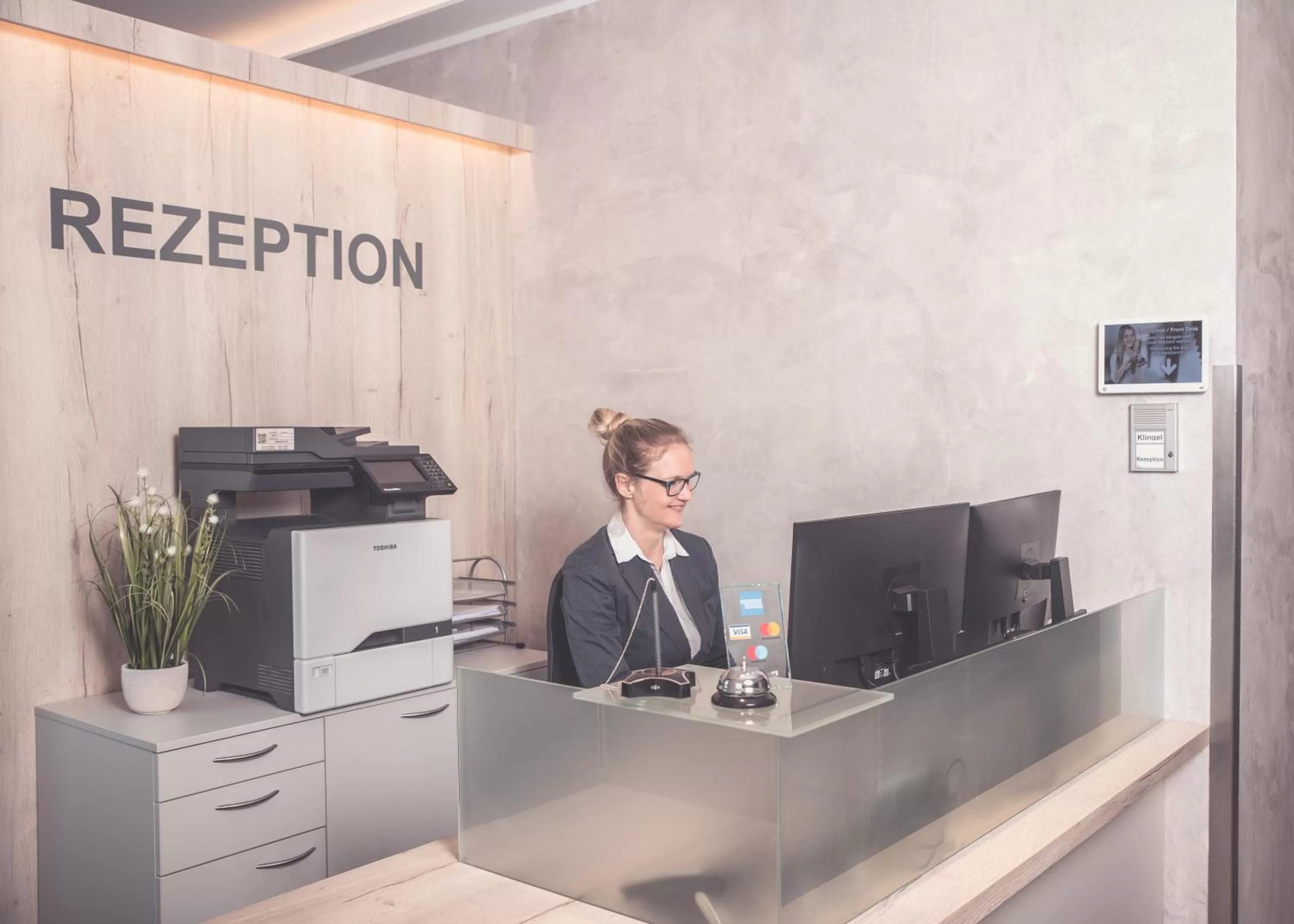 Lobby or reception in Klima Hotel Europarc