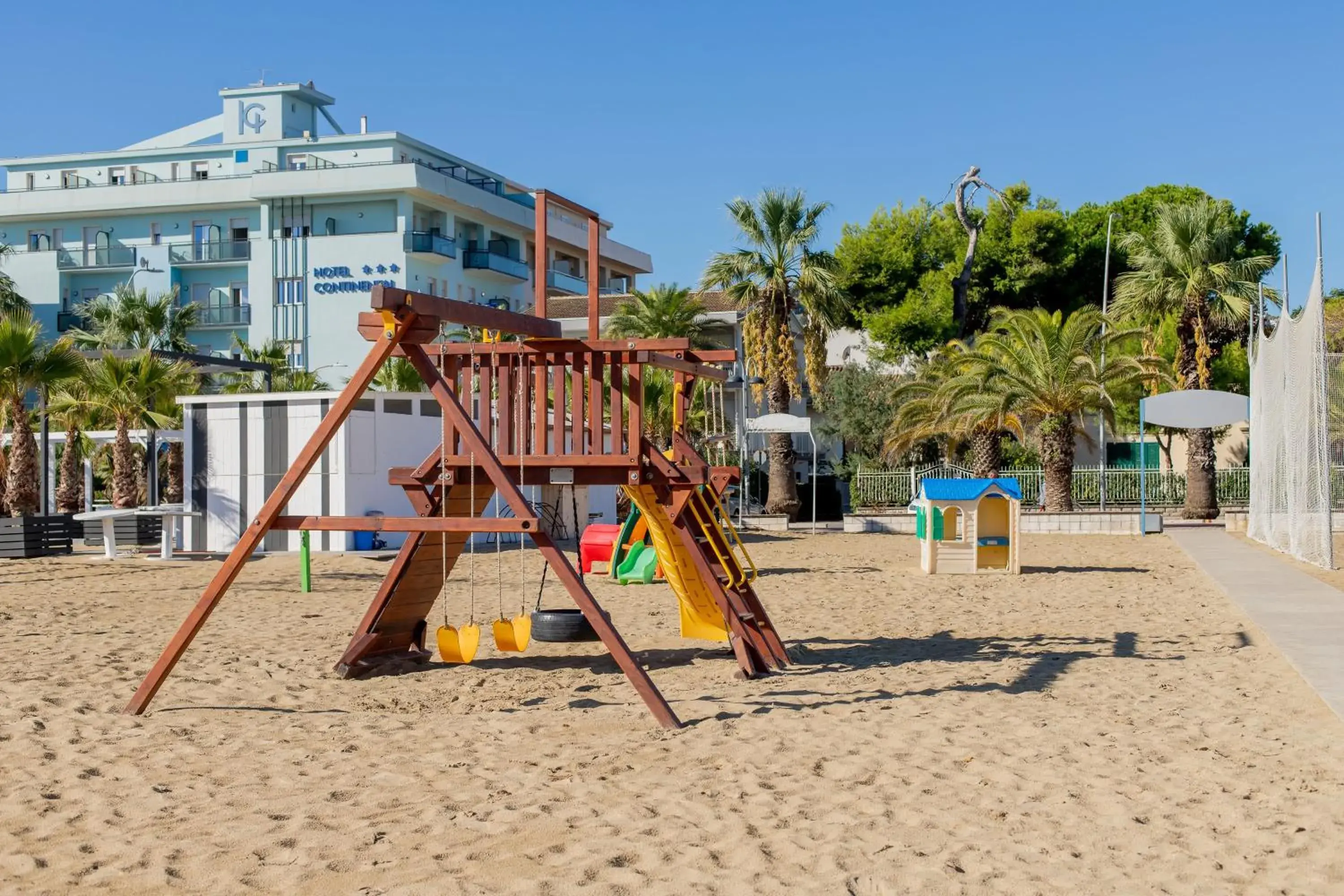 Beach, Children's Play Area in Hotel Continental