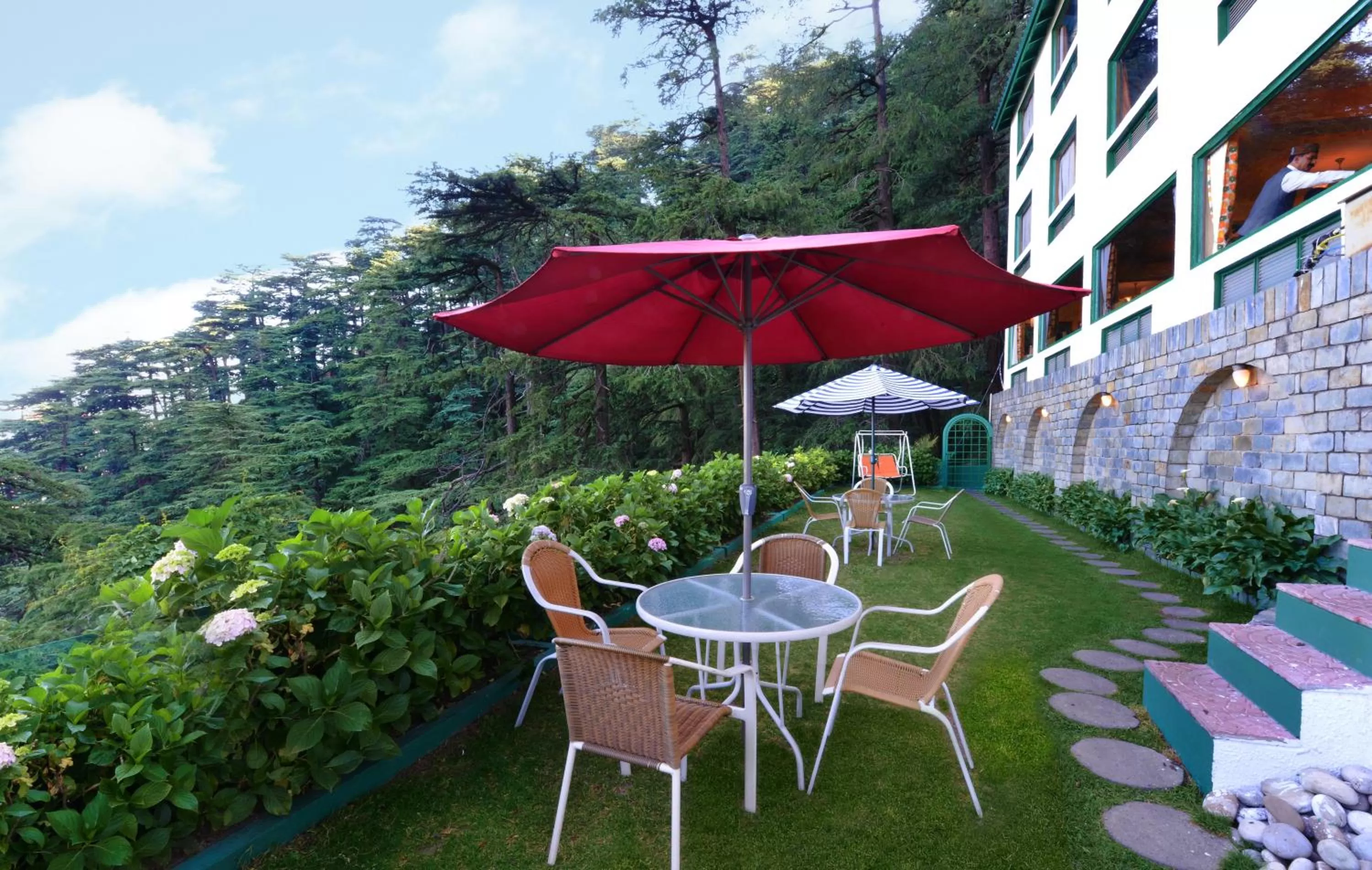 Garden in Honeymoon Inn Shimla