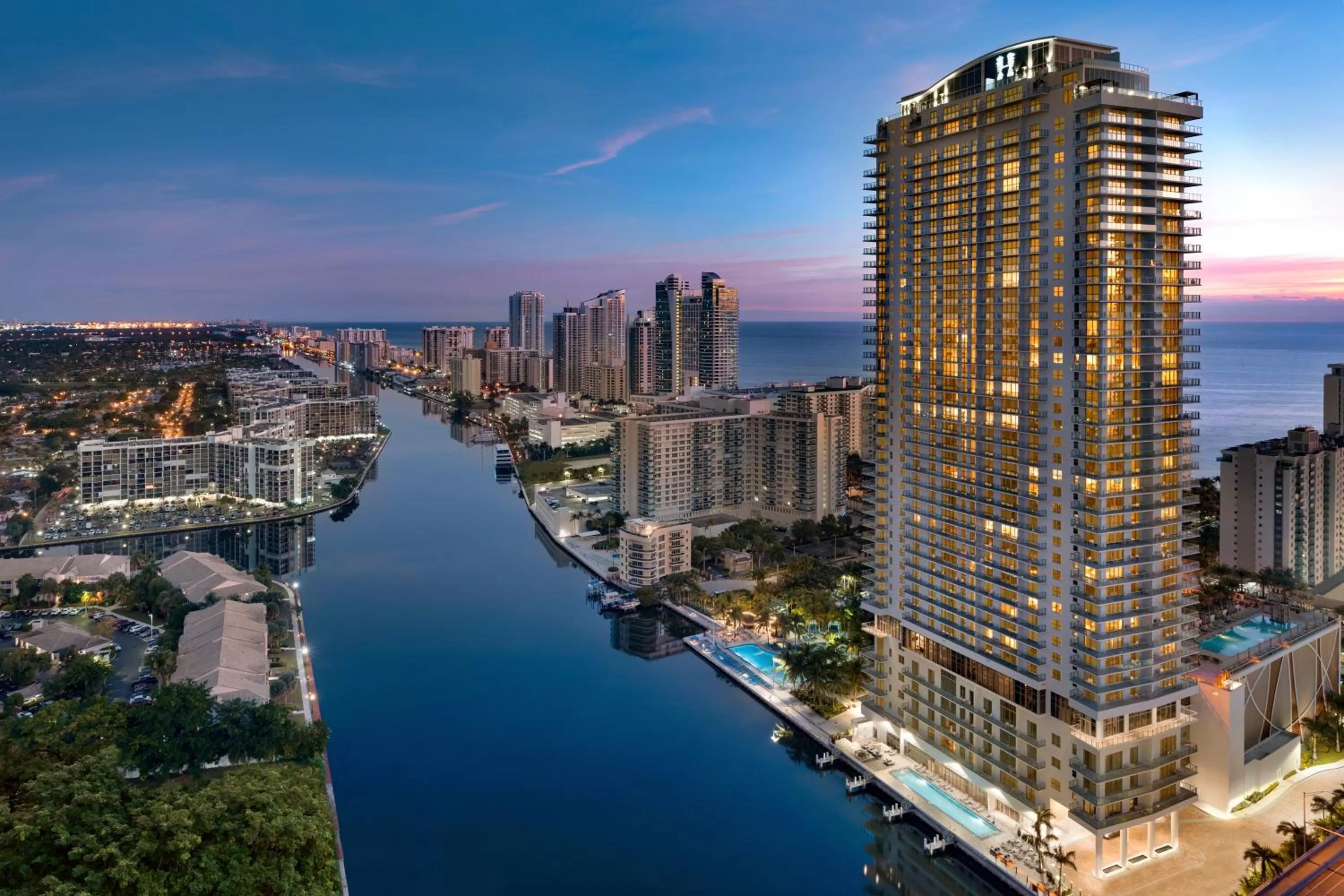 Bird's eye view in Hyde Beach House