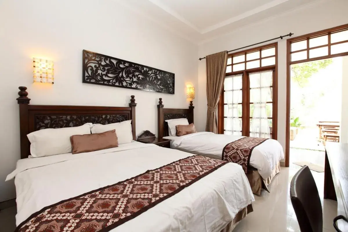 Bed in de' Halimun Guest House                                                                   