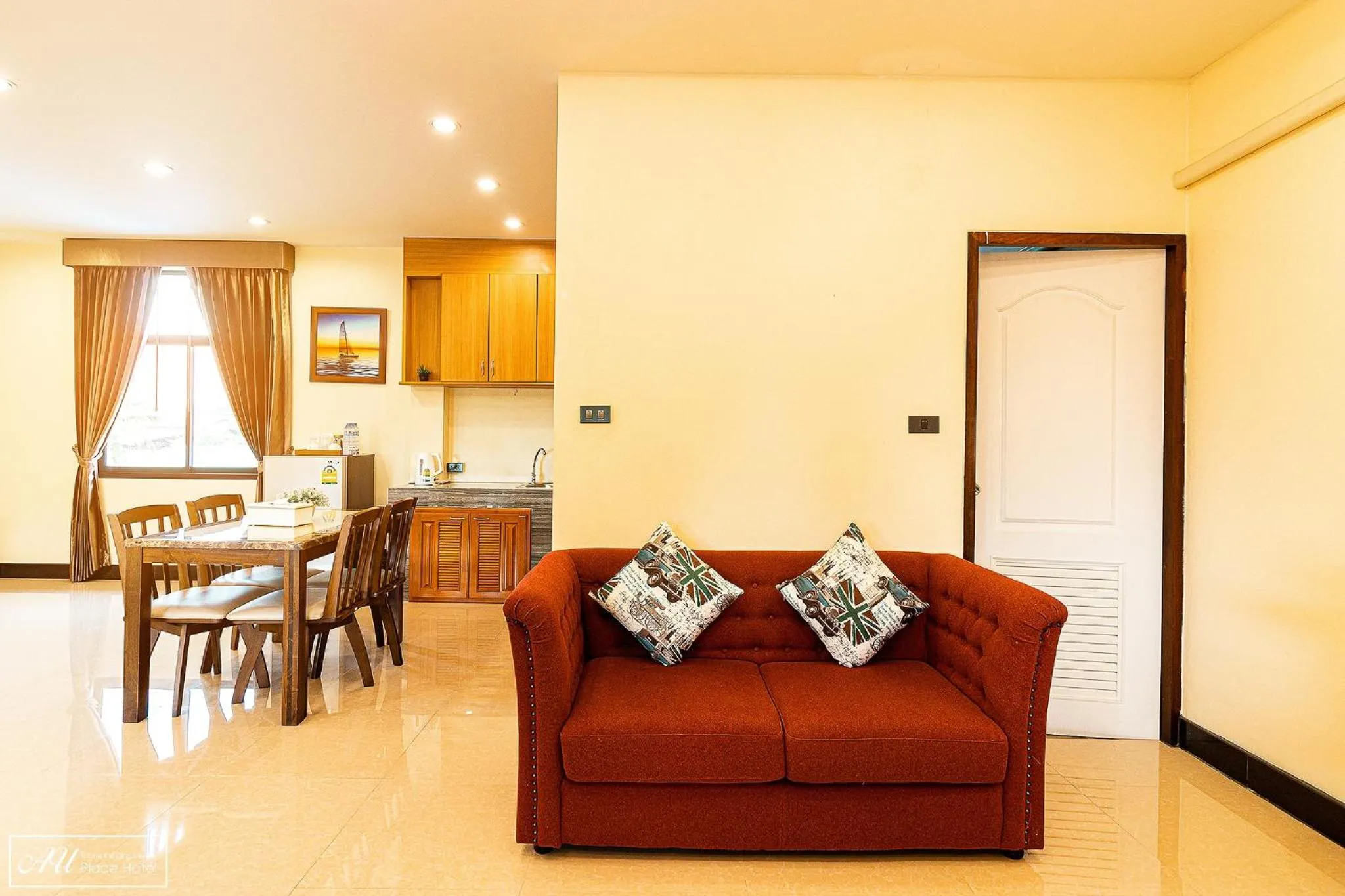 Living room in AU Place Hotel