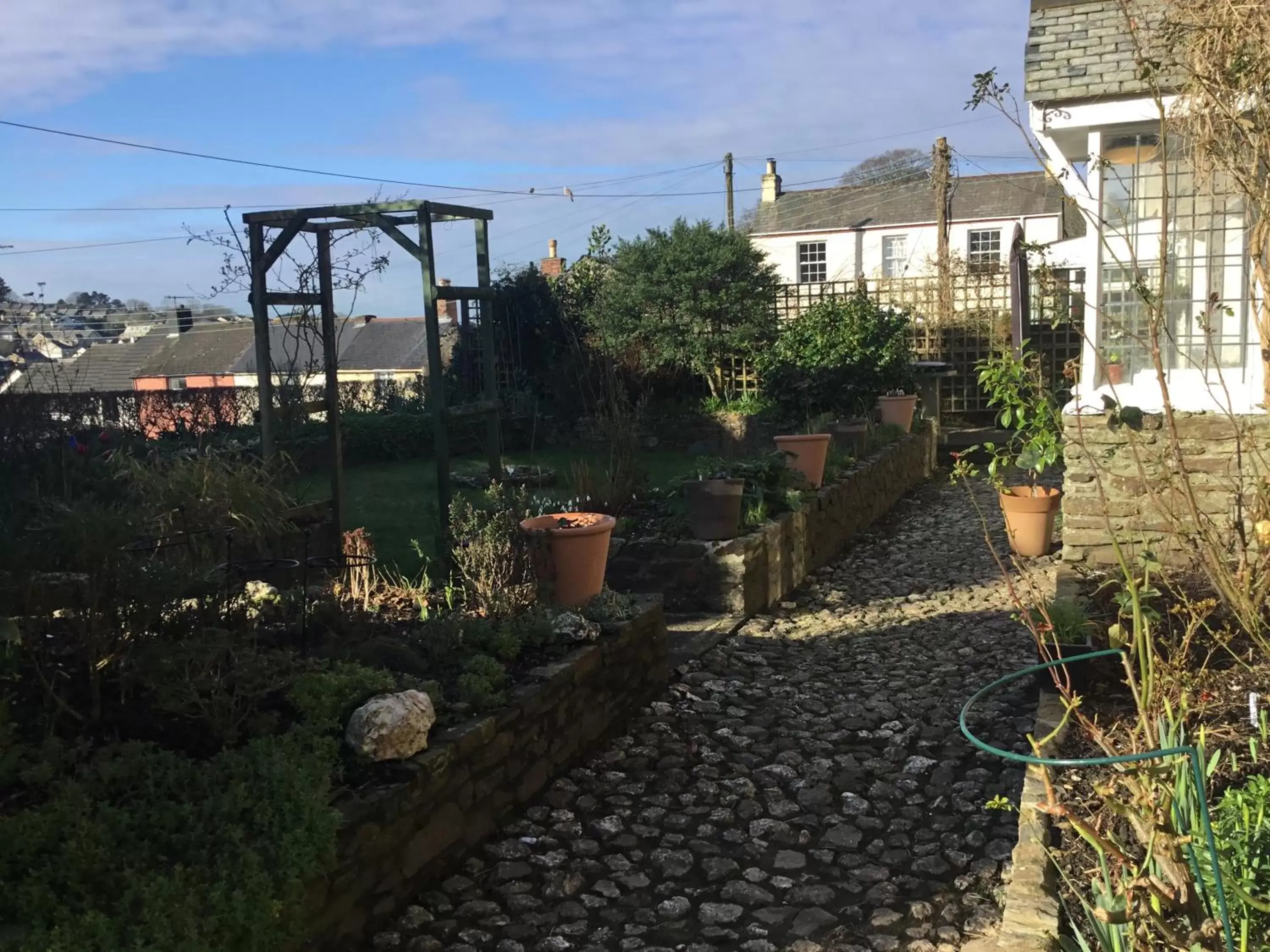 Garden view in Priory Cottage Bodmin