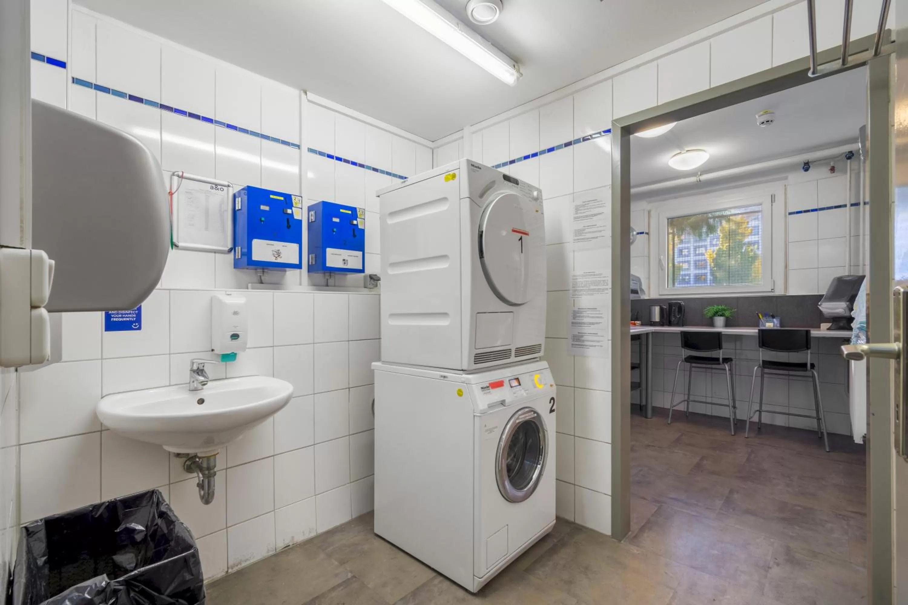 washing machine in a&o Dresden Hauptbahnhof