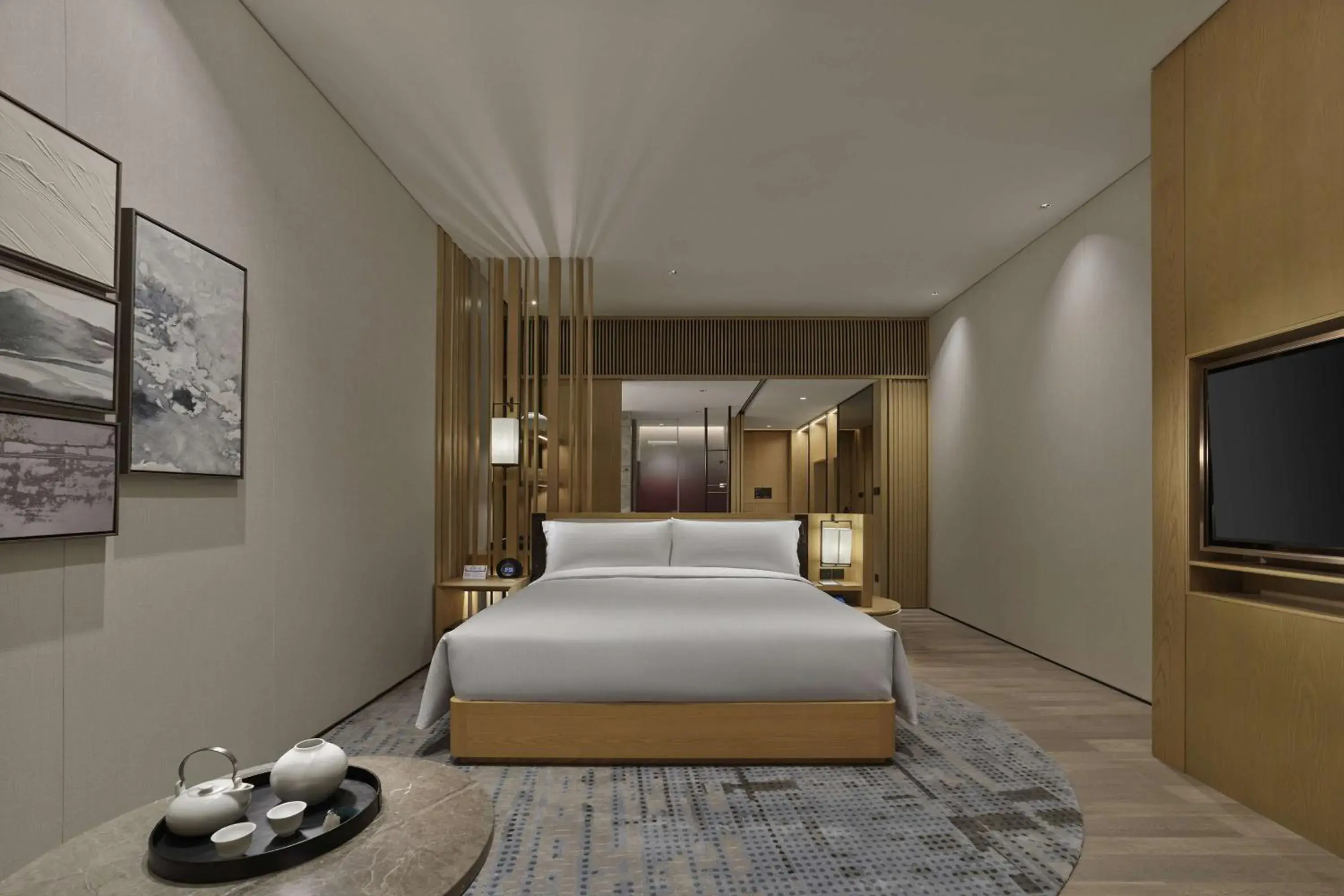 Bed in Hilton Suzhou Yinshan Lake