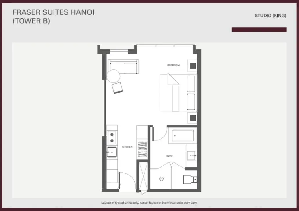 Floor Plan in Fraser Suites Hanoi