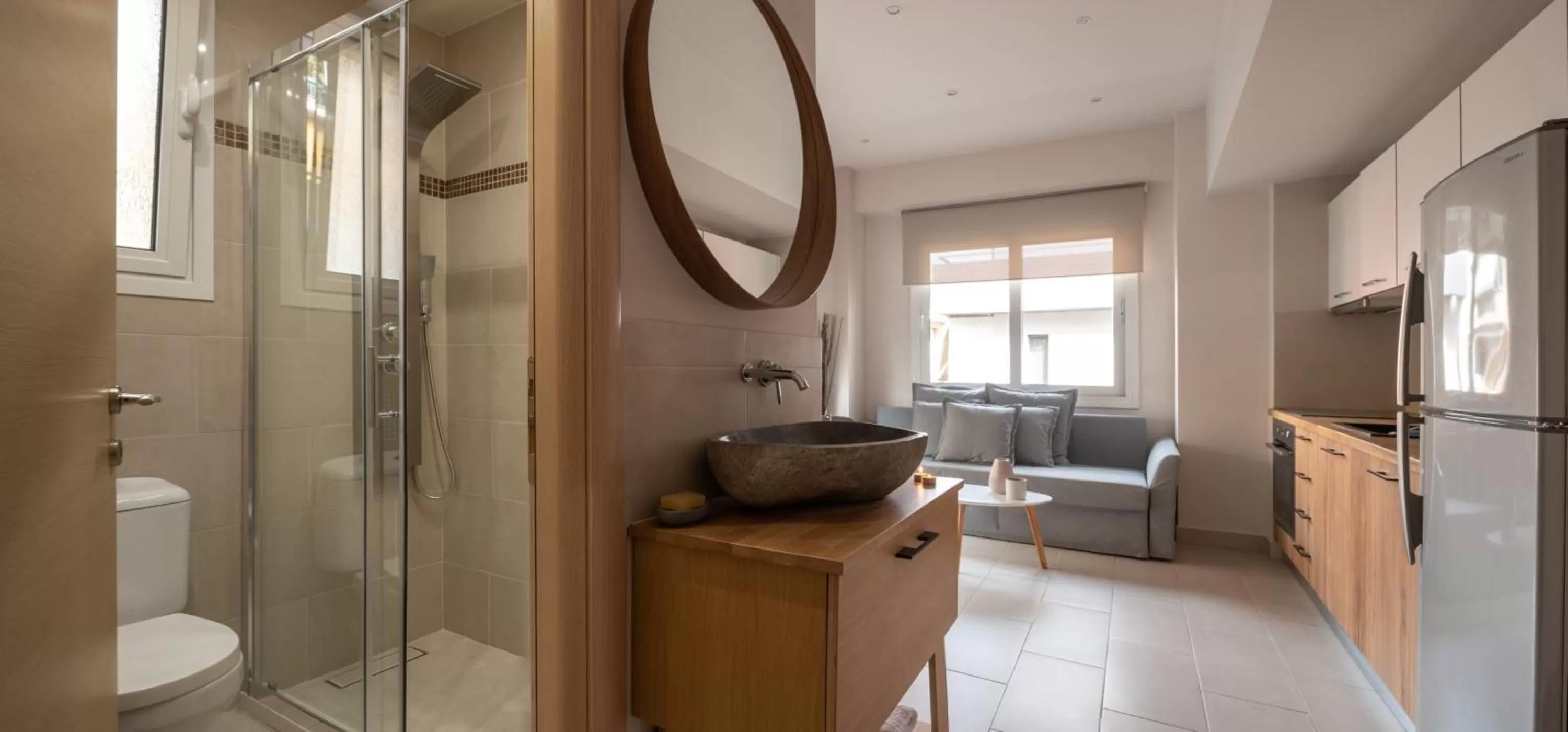 Photo of the whole room in 12 Keys Athens Apartments