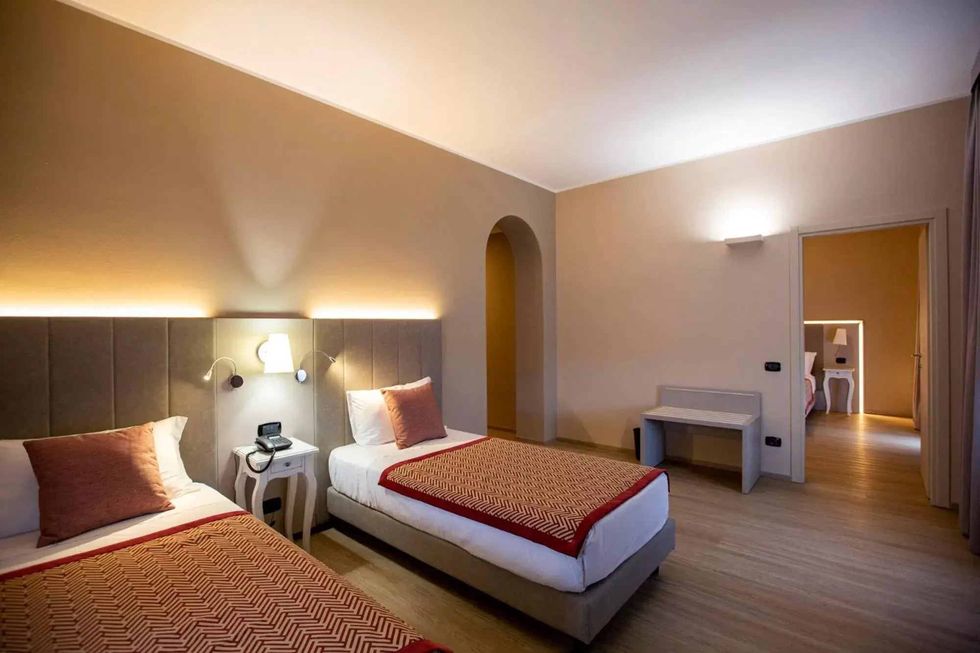 Photo of the whole room, Bed in Hotel Villa Malpensa
