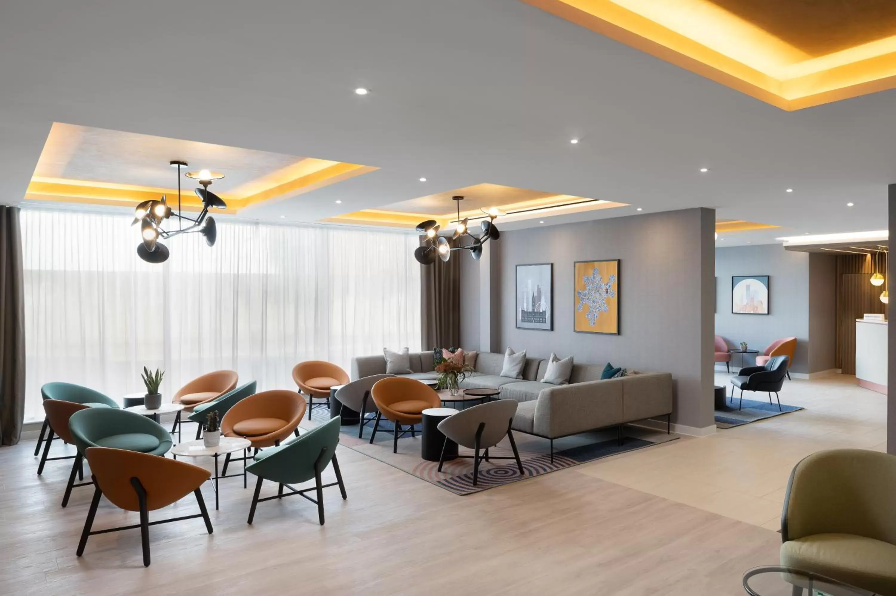 Lobby or reception, Restaurant/Places to Eat in Residence Inn by Marriott Manchester Piccadilly