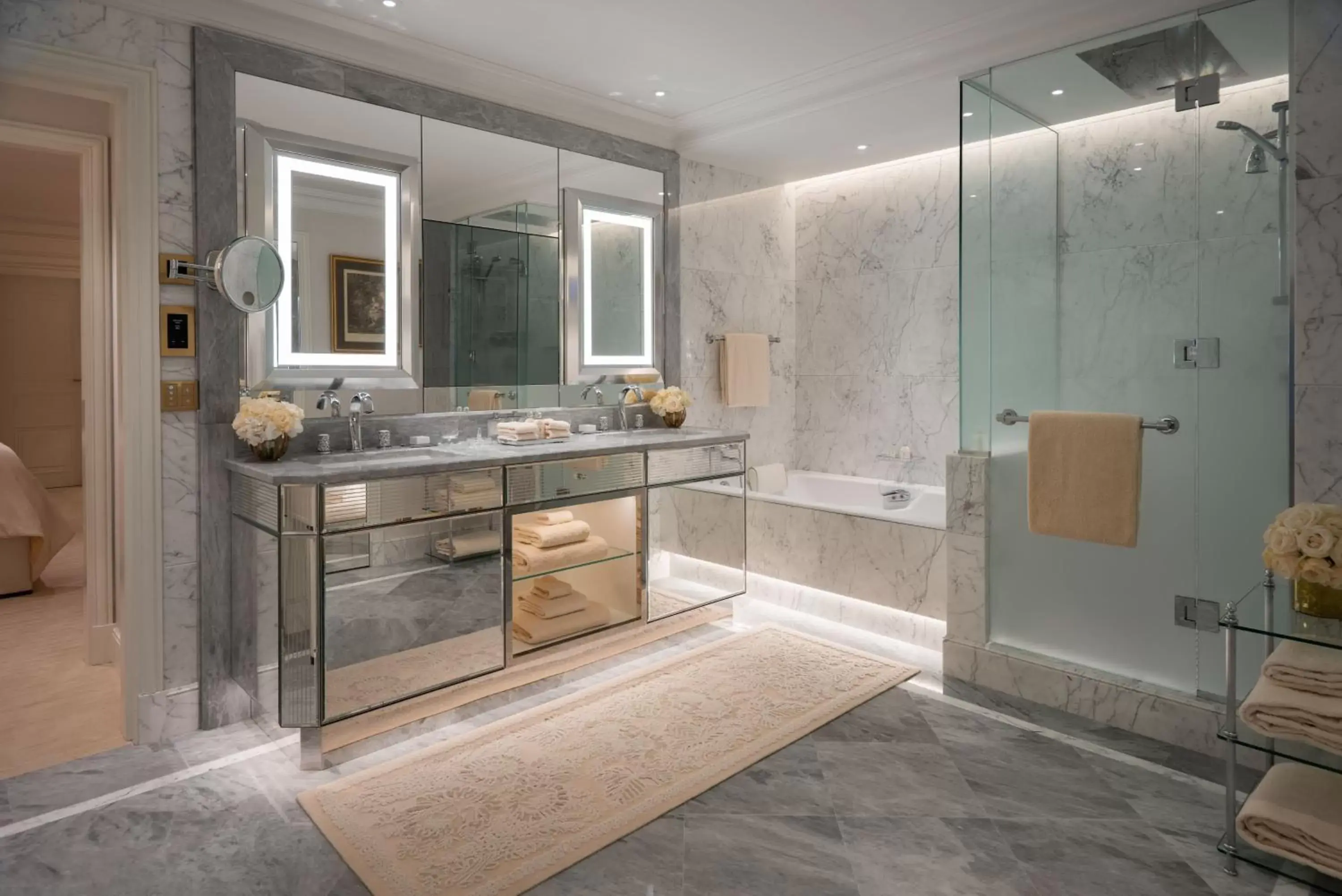 Shower, Bathroom in Four Seasons Hotel George V Paris