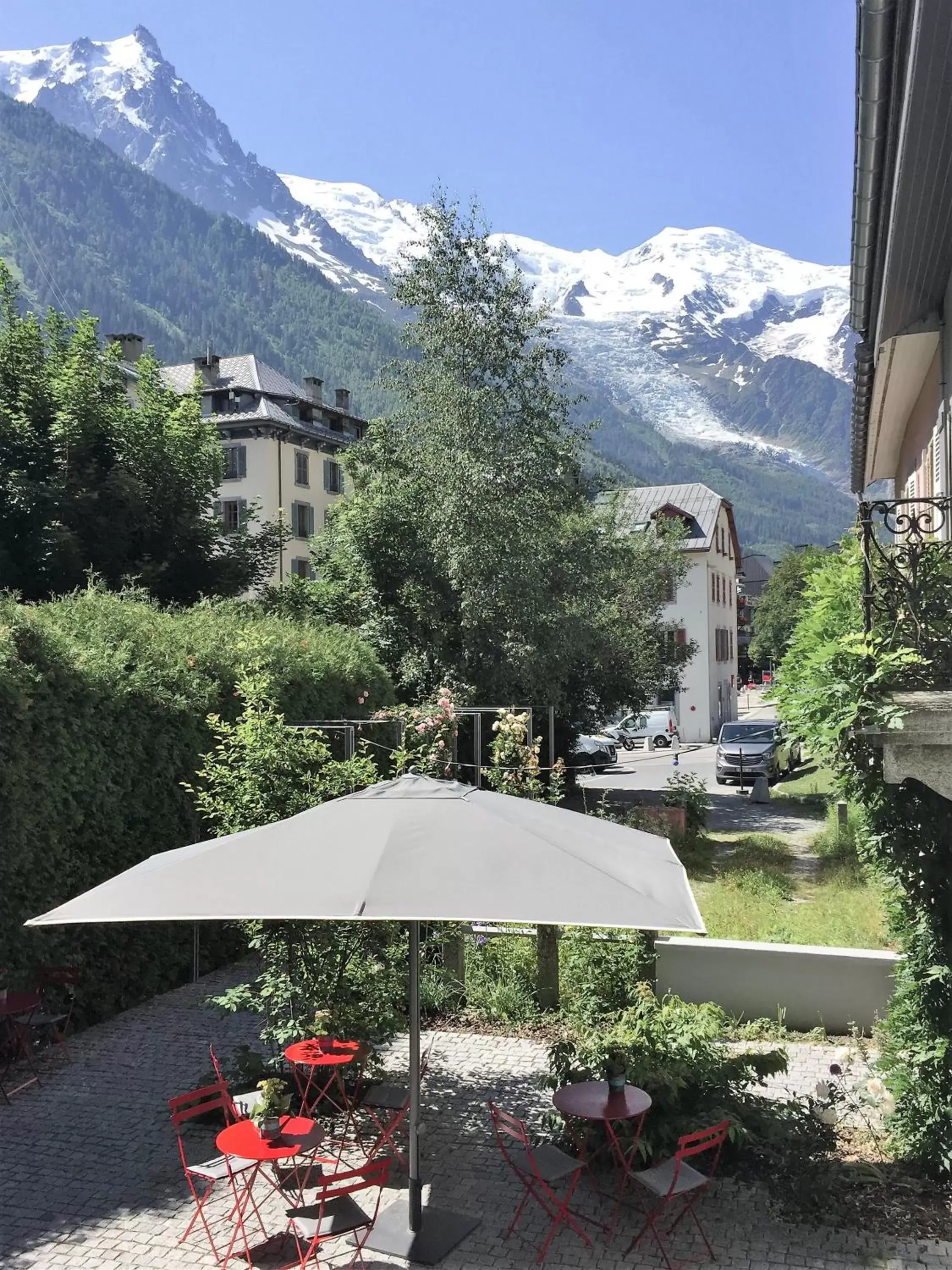 Garden, Mountain View in Le Faucigny - Hotel de Charme