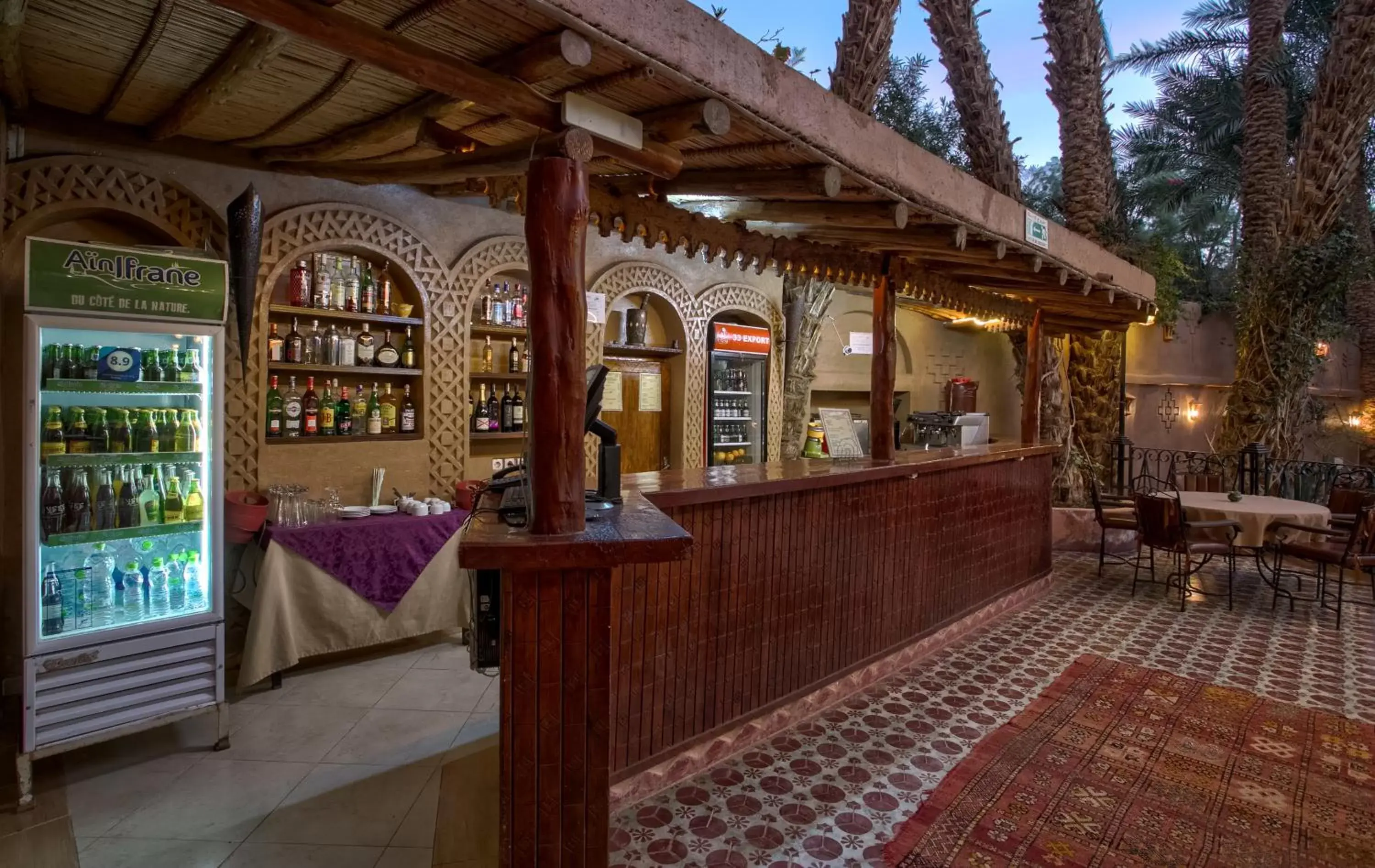 Alcoholic drinks in Kasbah Sirocco