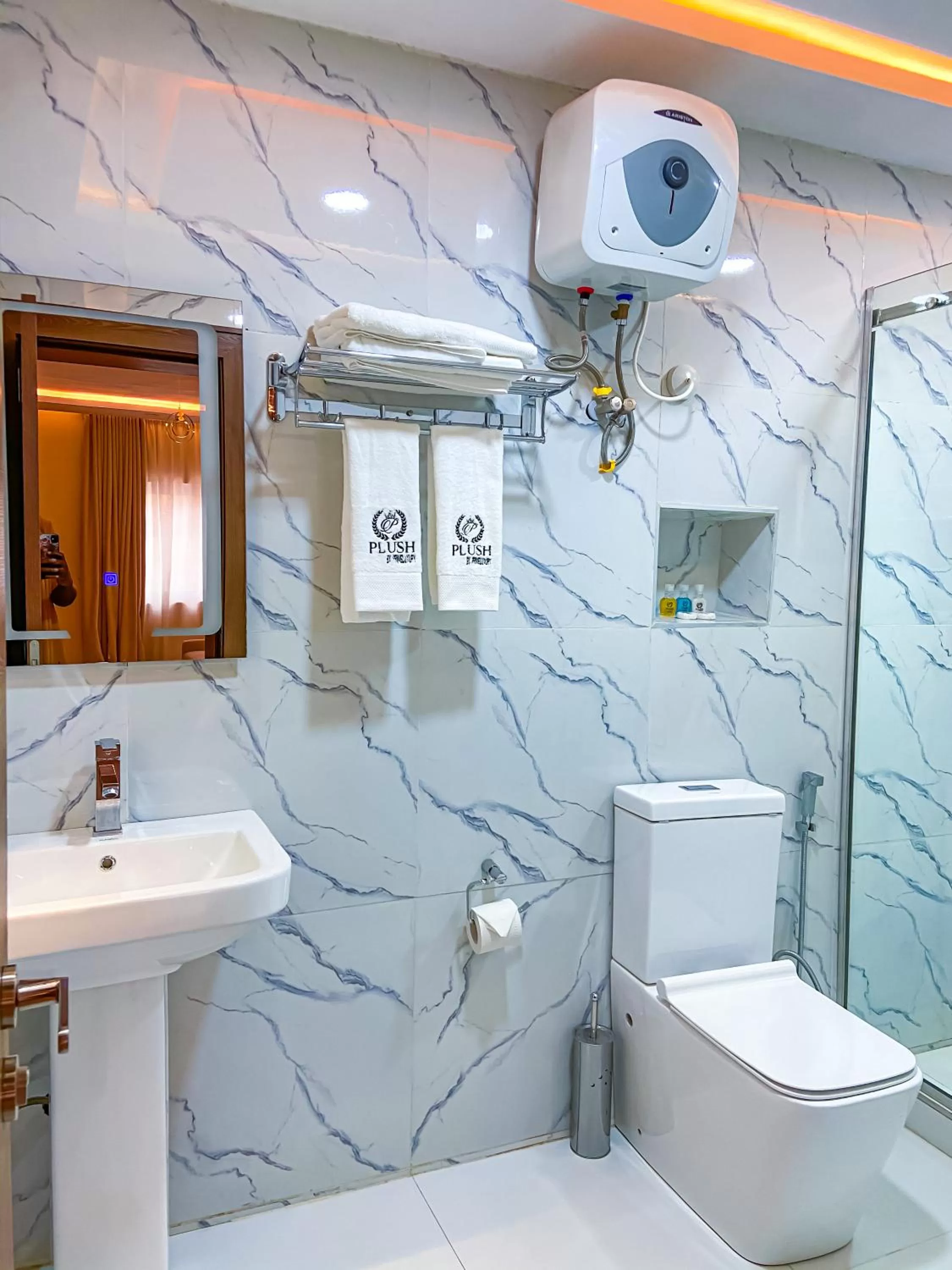 Bathroom in Plush Hotel,Abuja