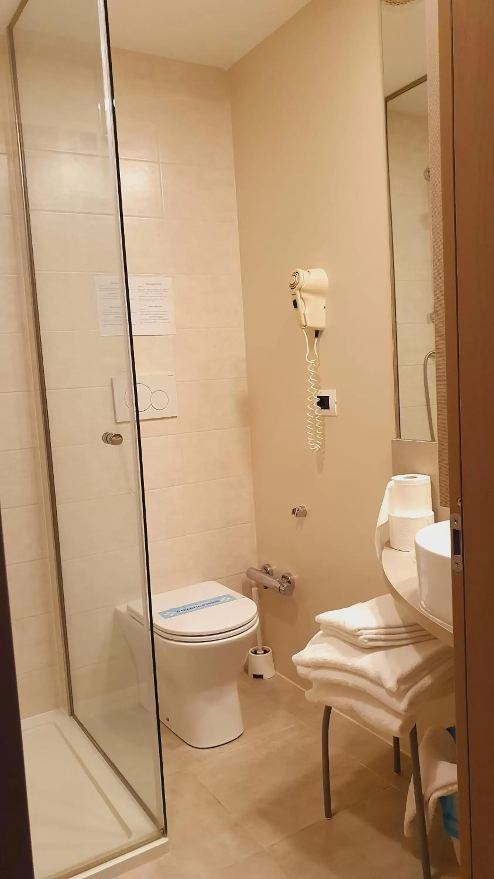 Bathroom in Hotel Ristorante Stampa