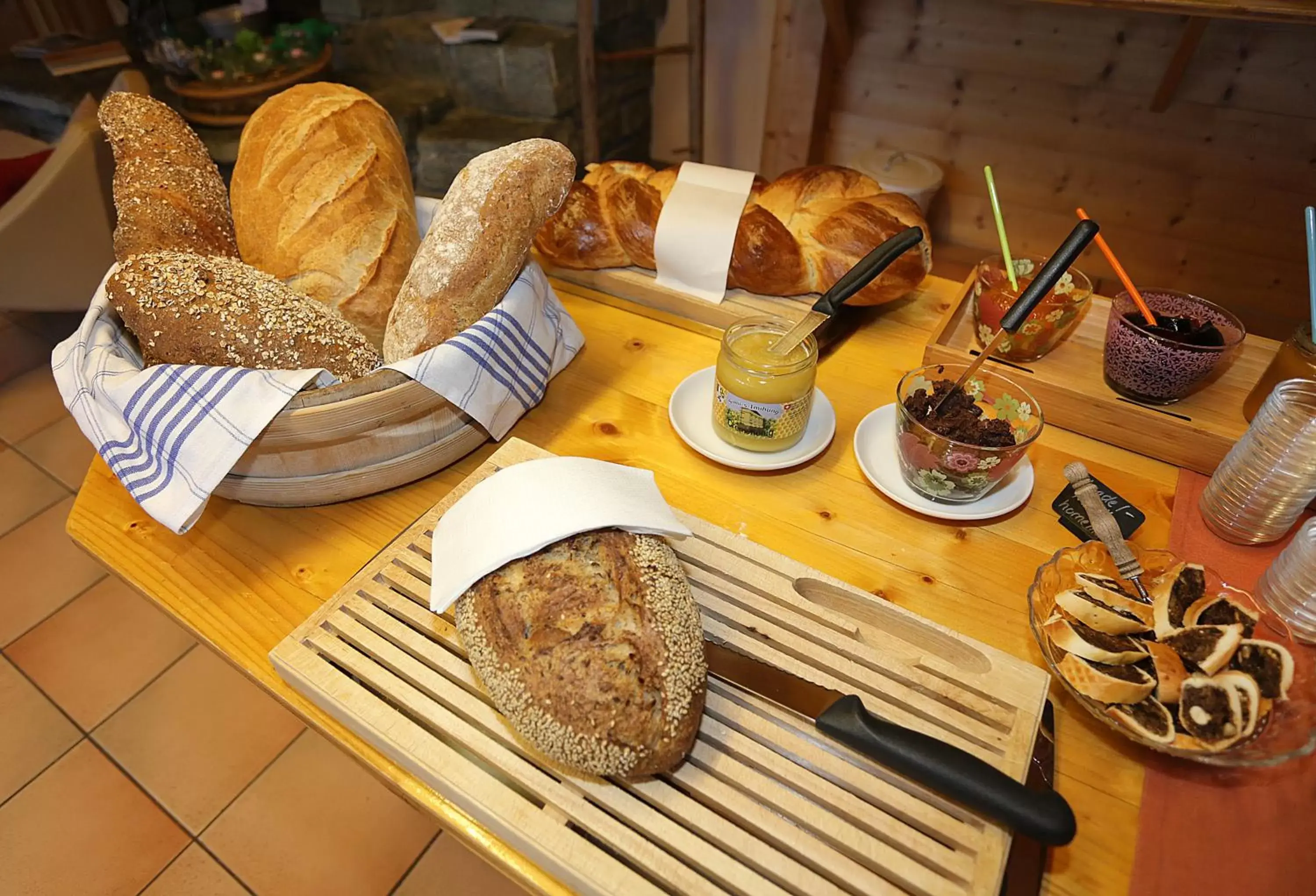 Food close-up, Breakfast in Sport-Lodge Klosters