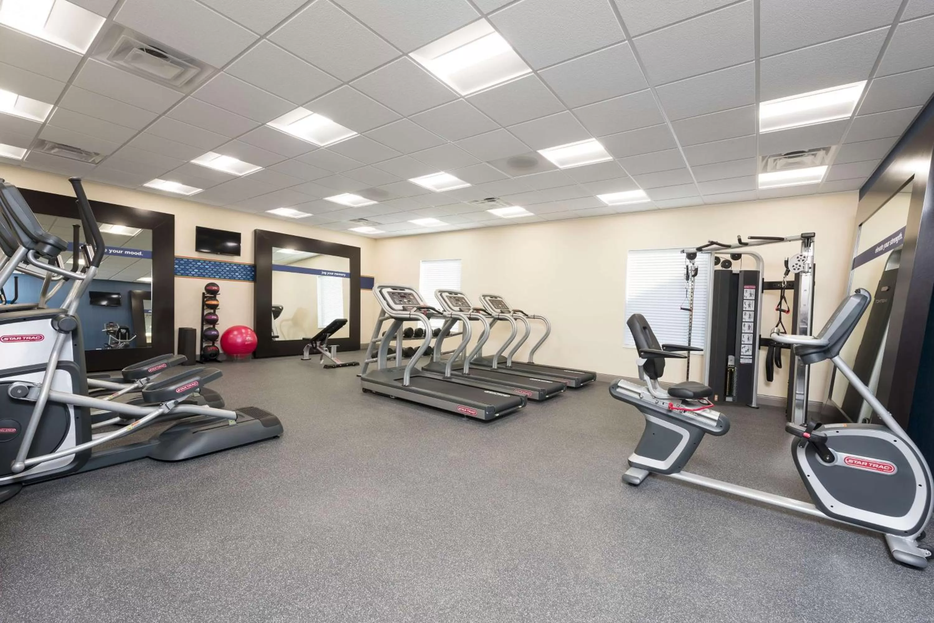 Fitness centre/facilities in Hampton Inn & Suites by Hilton Chicago Schaumburg IL