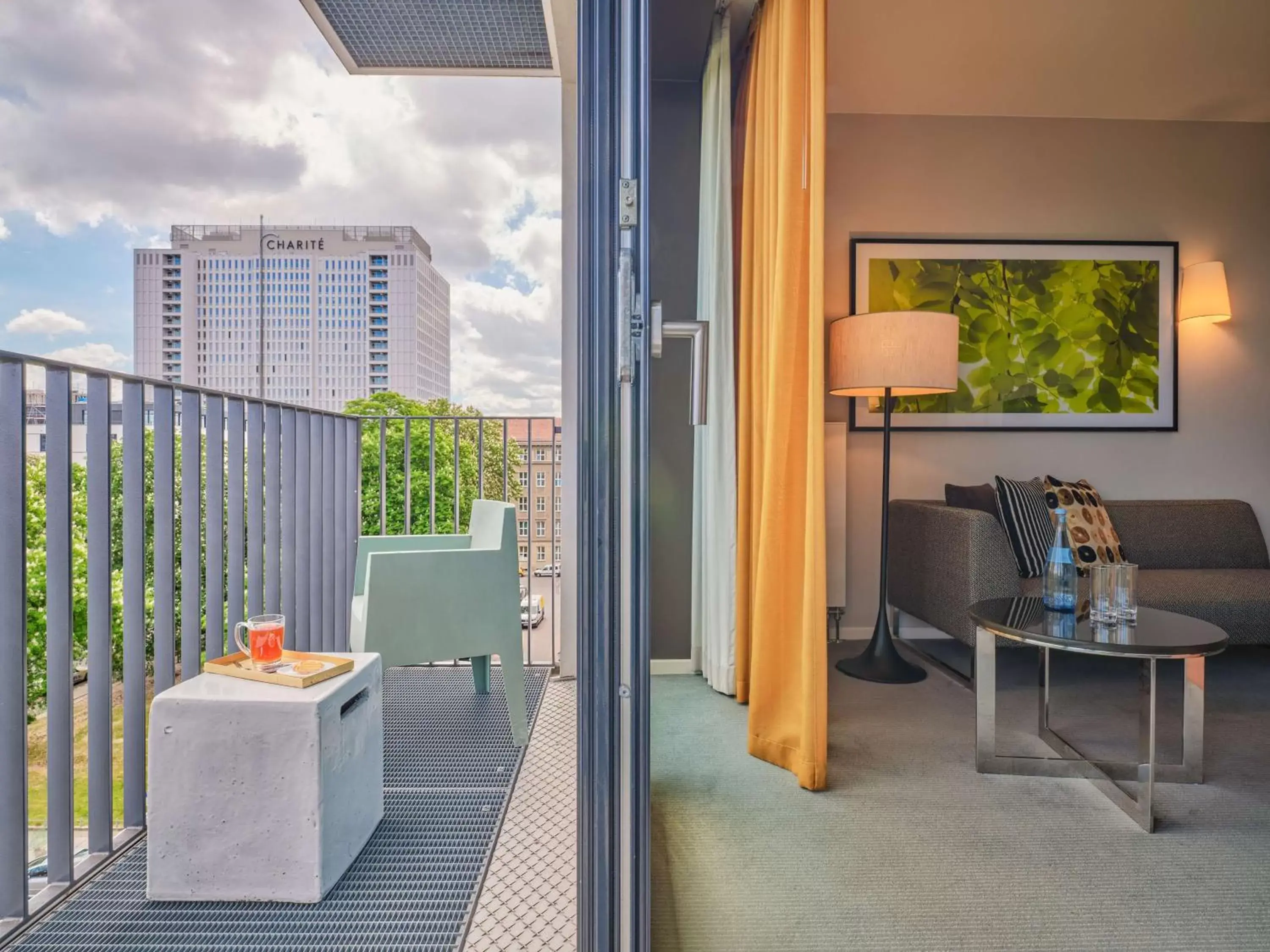 Bedroom, Balcony/Terrace in Adina Apartment Hotel Berlin Mitte
