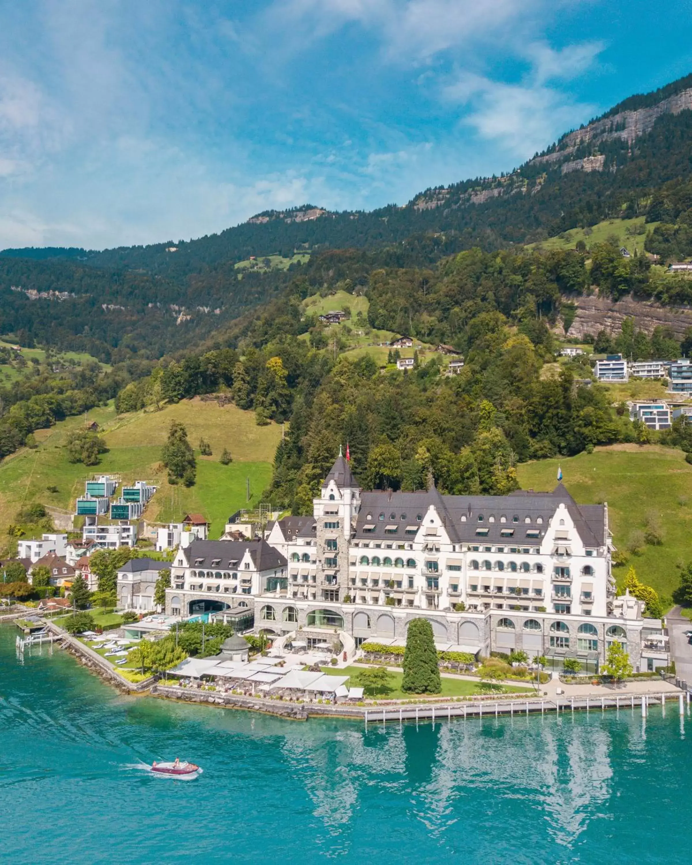 View (from property/room), Bird's-eye View in Park Hotel Vitznau