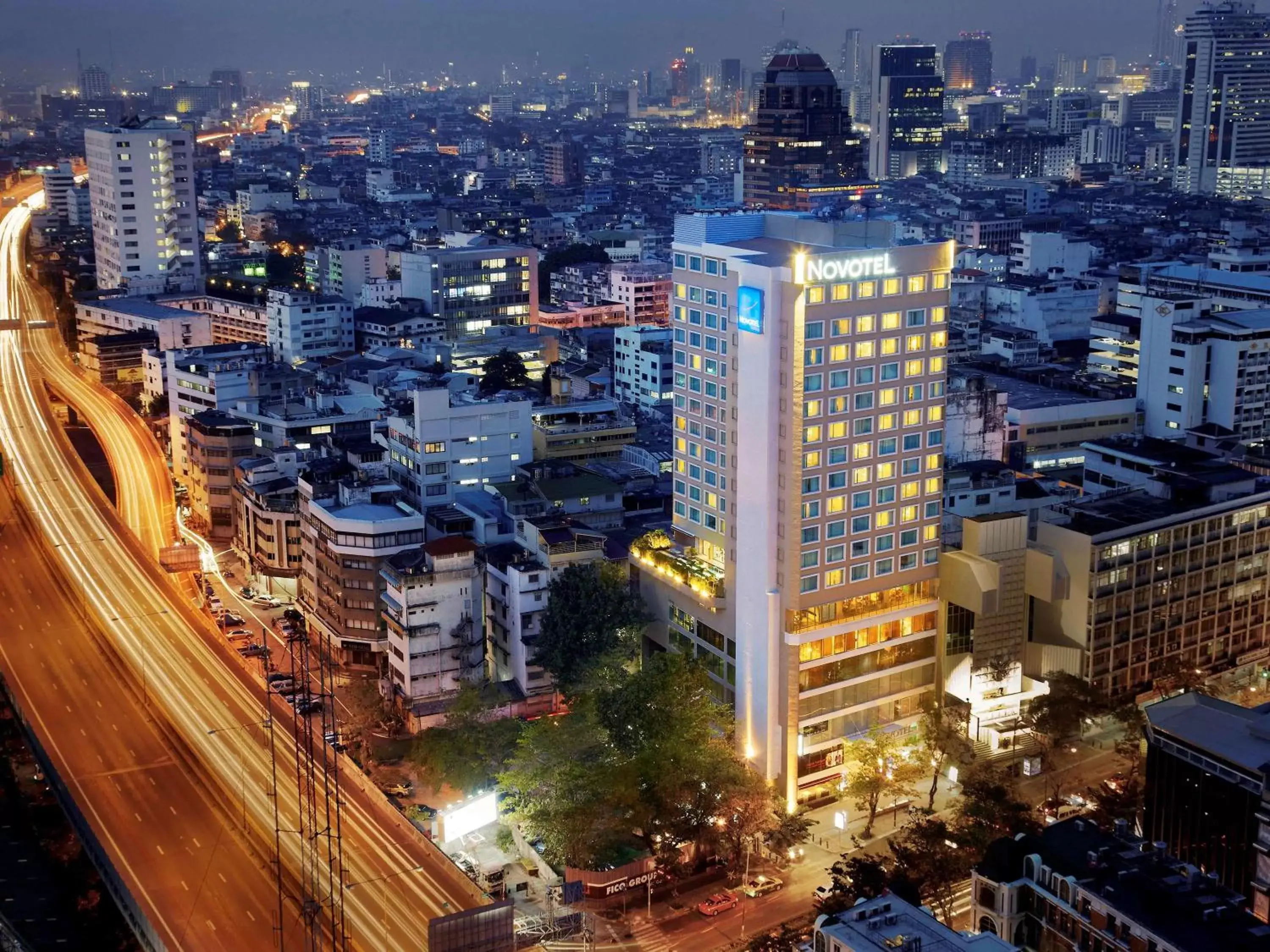 Property building, Bird's-eye View in Novotel Bangkok Silom Road Hotel
