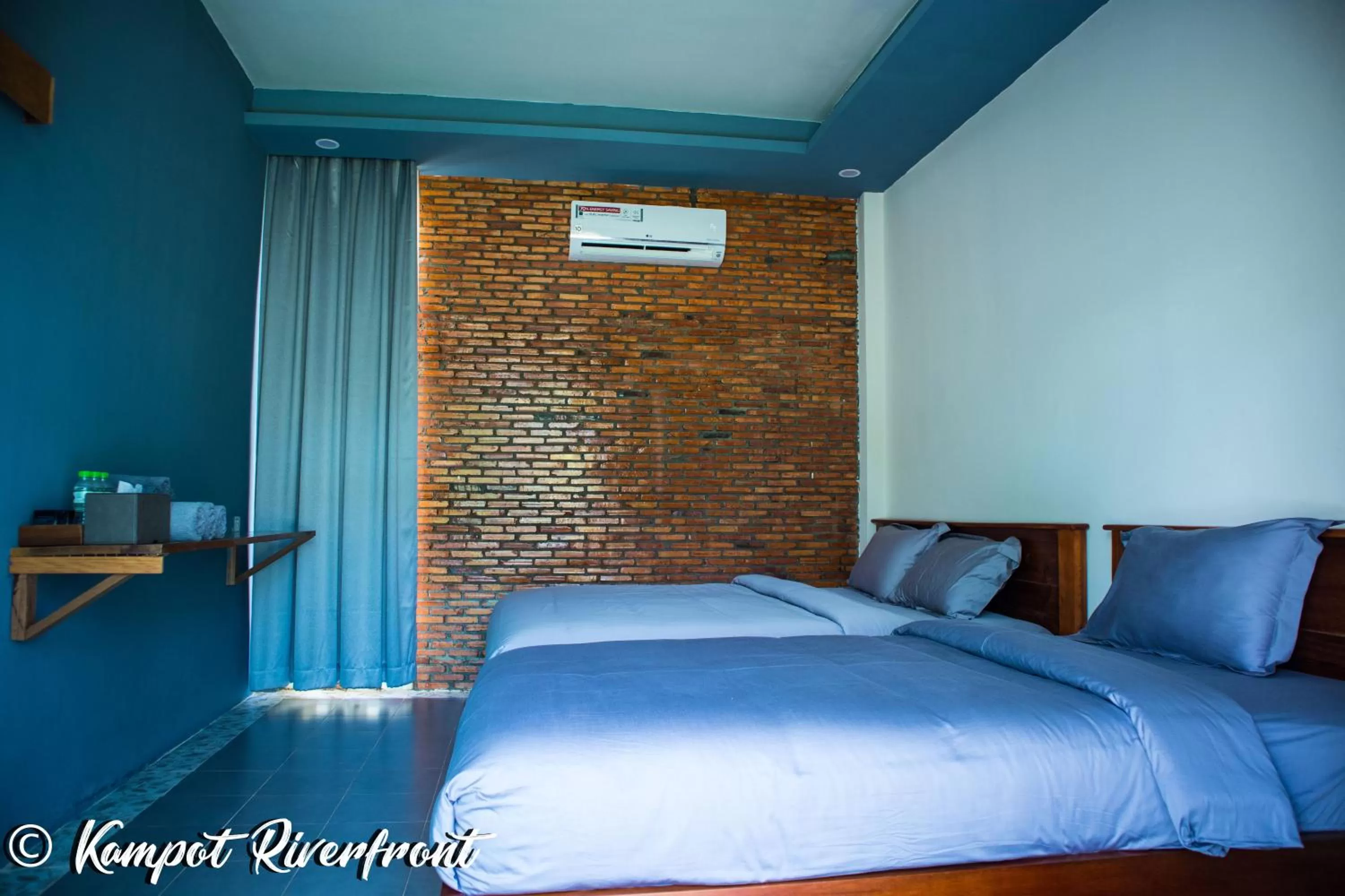 Bedroom, Bed in Kampot Riverfront Boutique