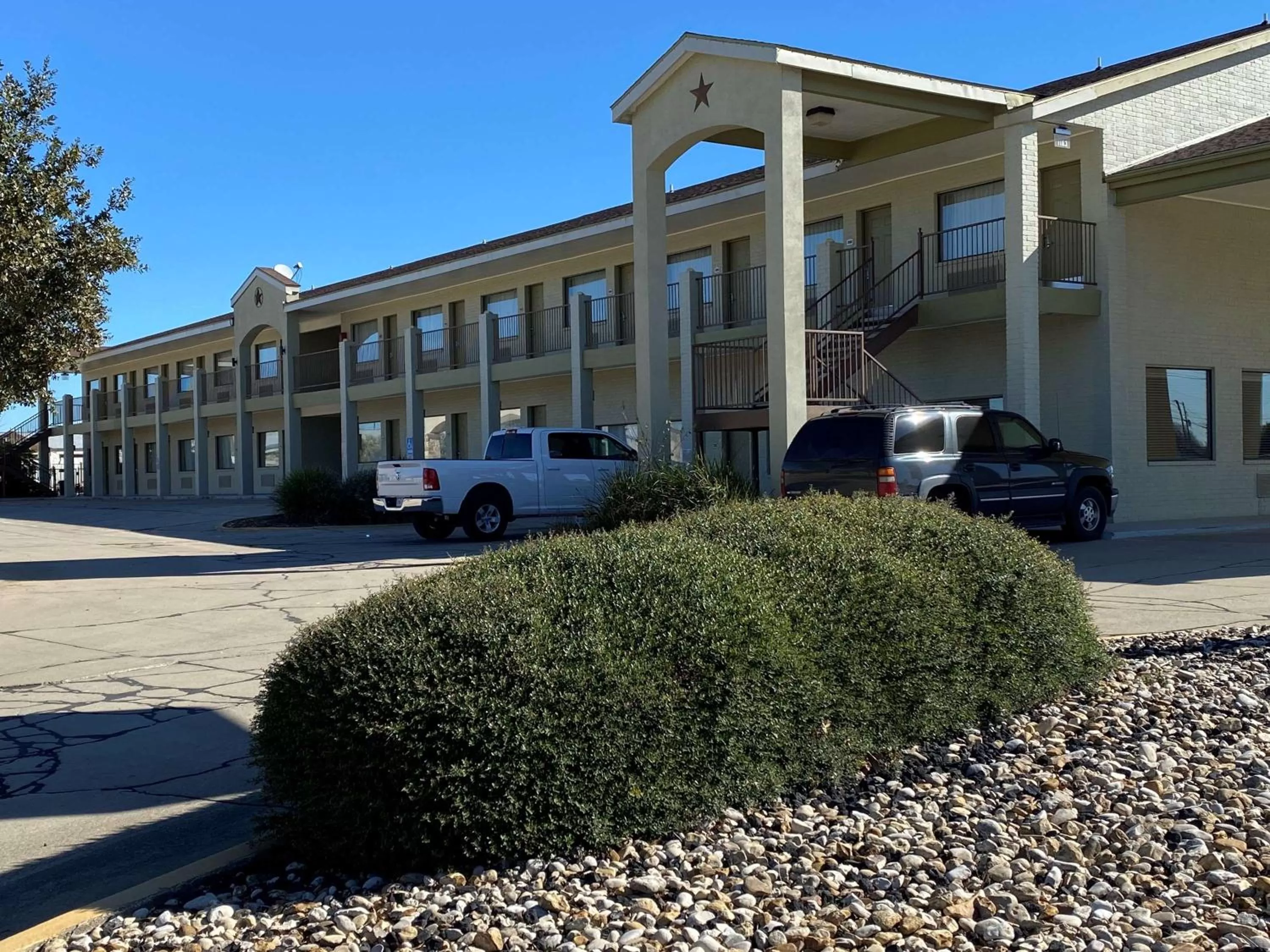 Property building in SureStay Hotel by Best Western Floresville