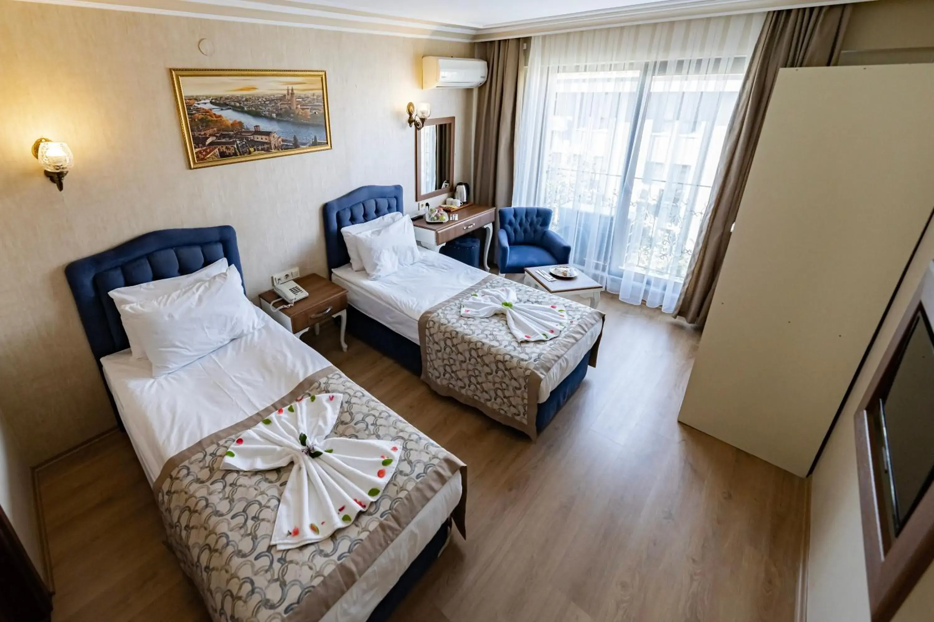 Bed in Grand Hamit Hotel