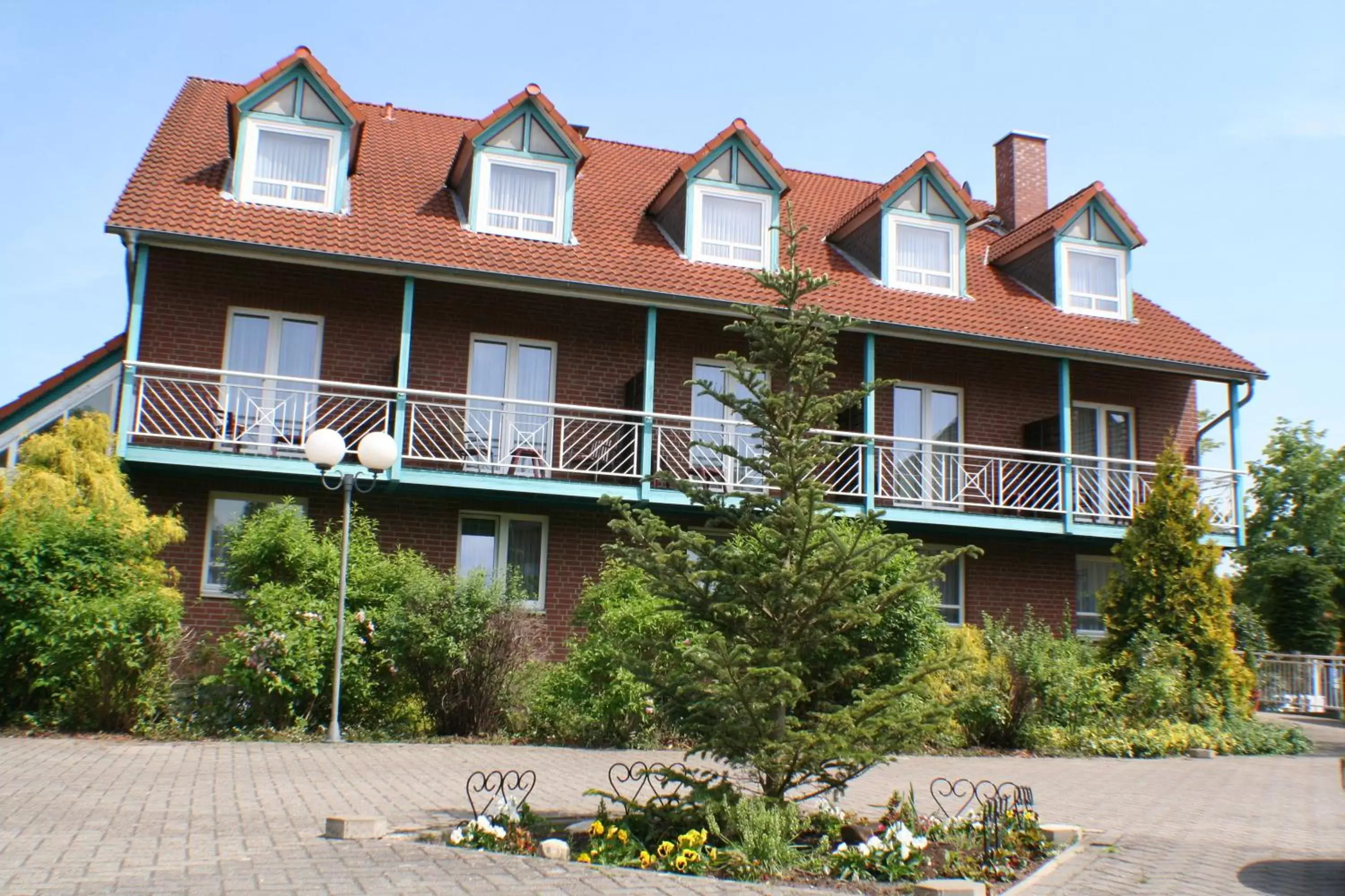 Patio, Property Building in Hotel Blumlage