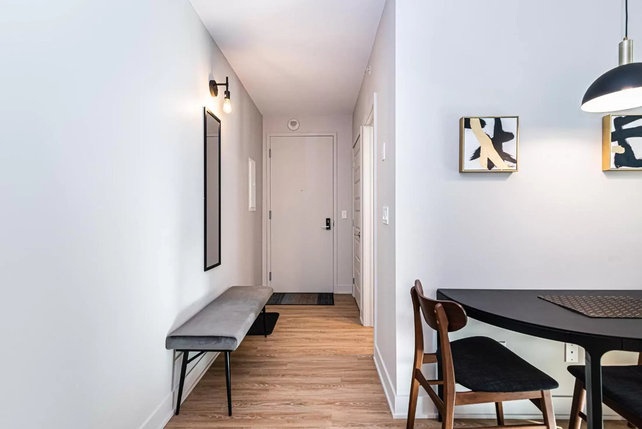 Living room, Dining Area in WRFY Griffintown Apartment