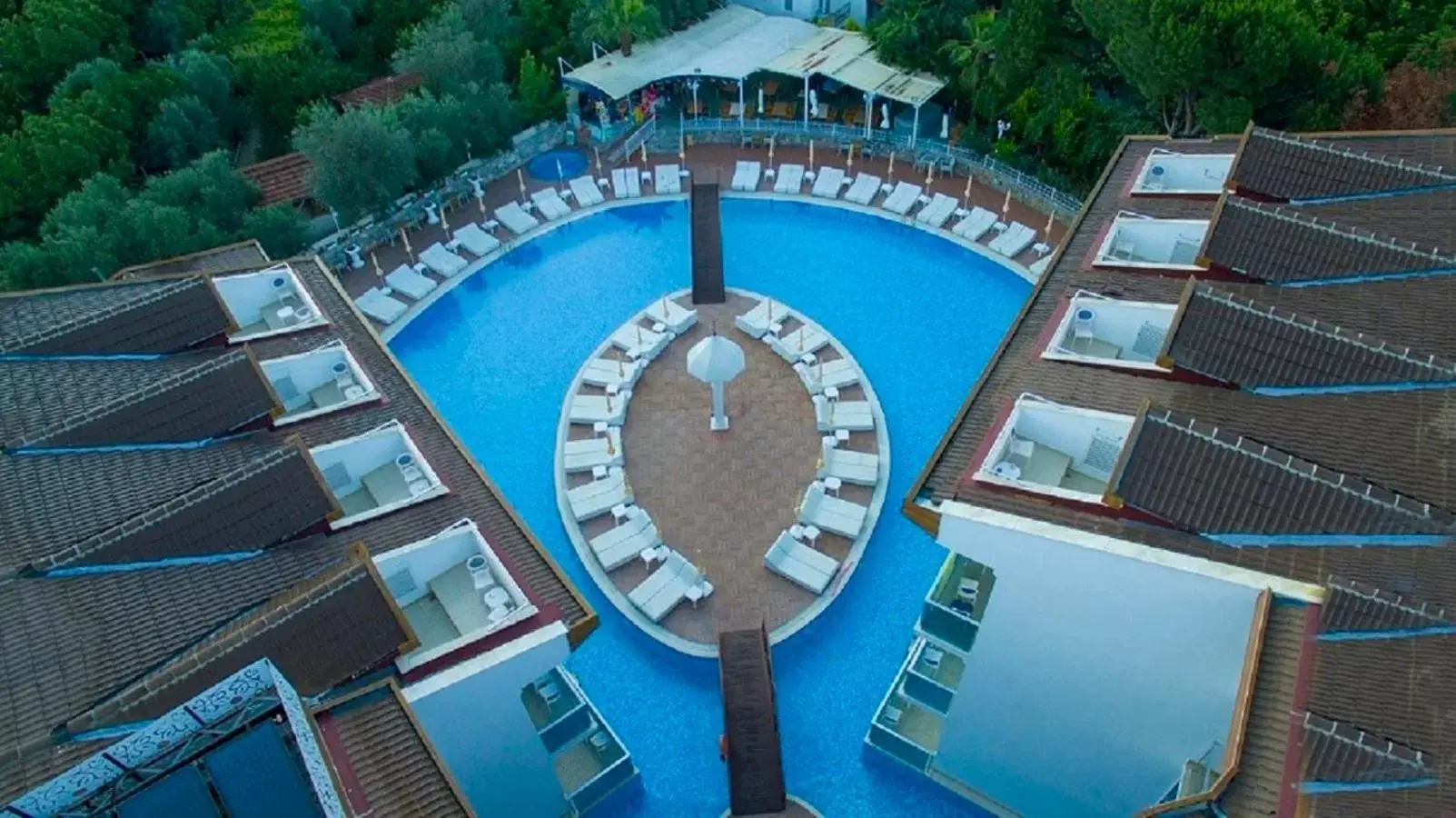 Summer, Pool View in Ocean Blue High Class Hotel & SPA