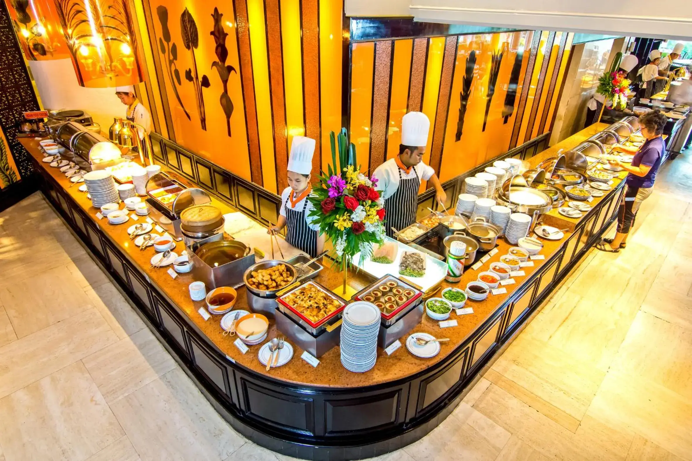 Buffet breakfast, Food in Royal Cliff Grand Hotel Pattaya