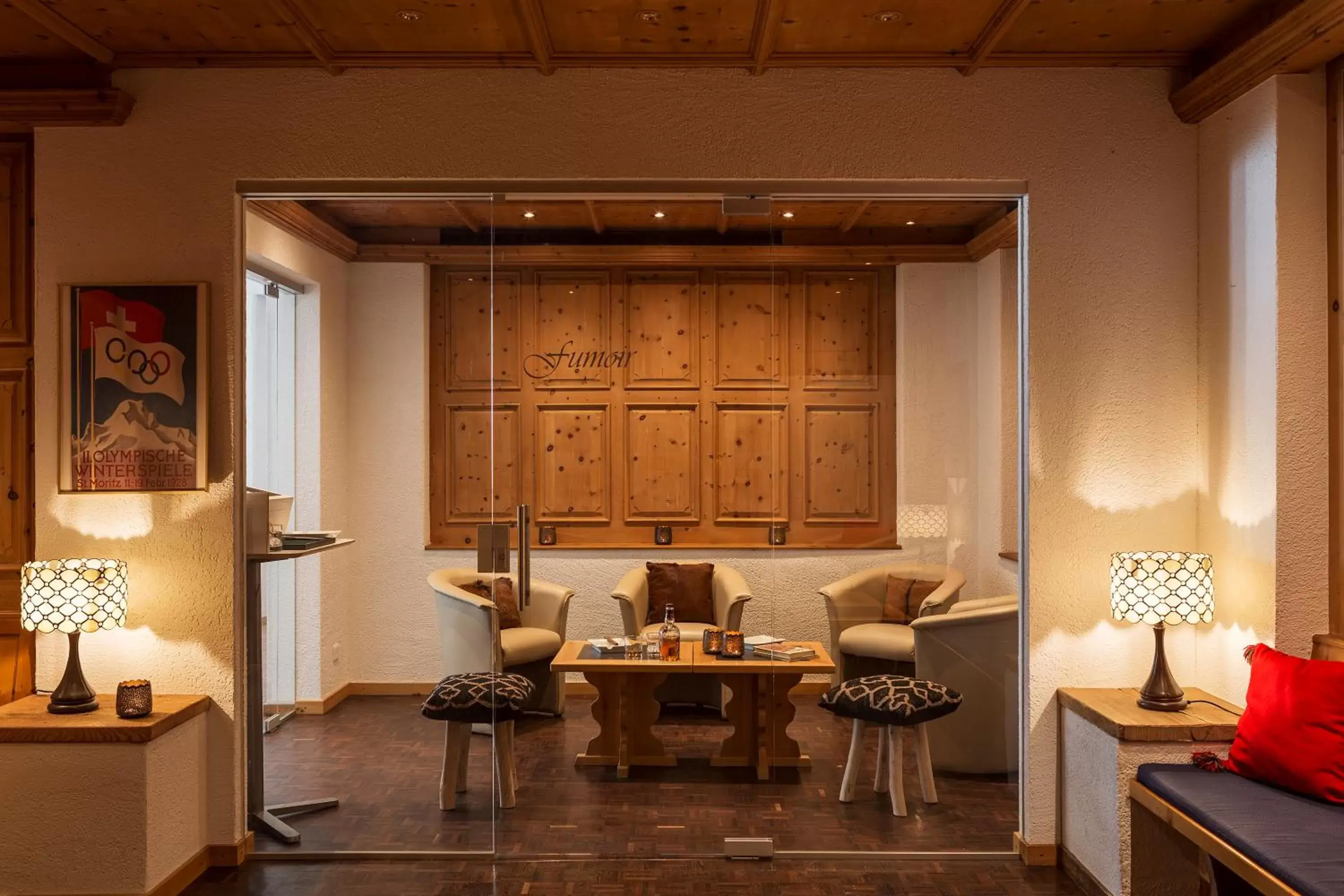 Lounge or bar, Seating Area in Hotel Europa St. Moritz