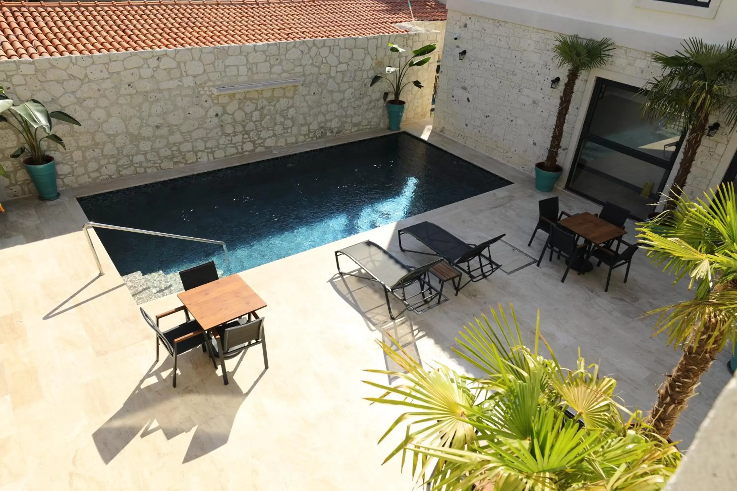 Seating area, Pool View in Ariel Hotel Alaçatı Seating area, Pool View in Ariel Hotel Alaçatı
