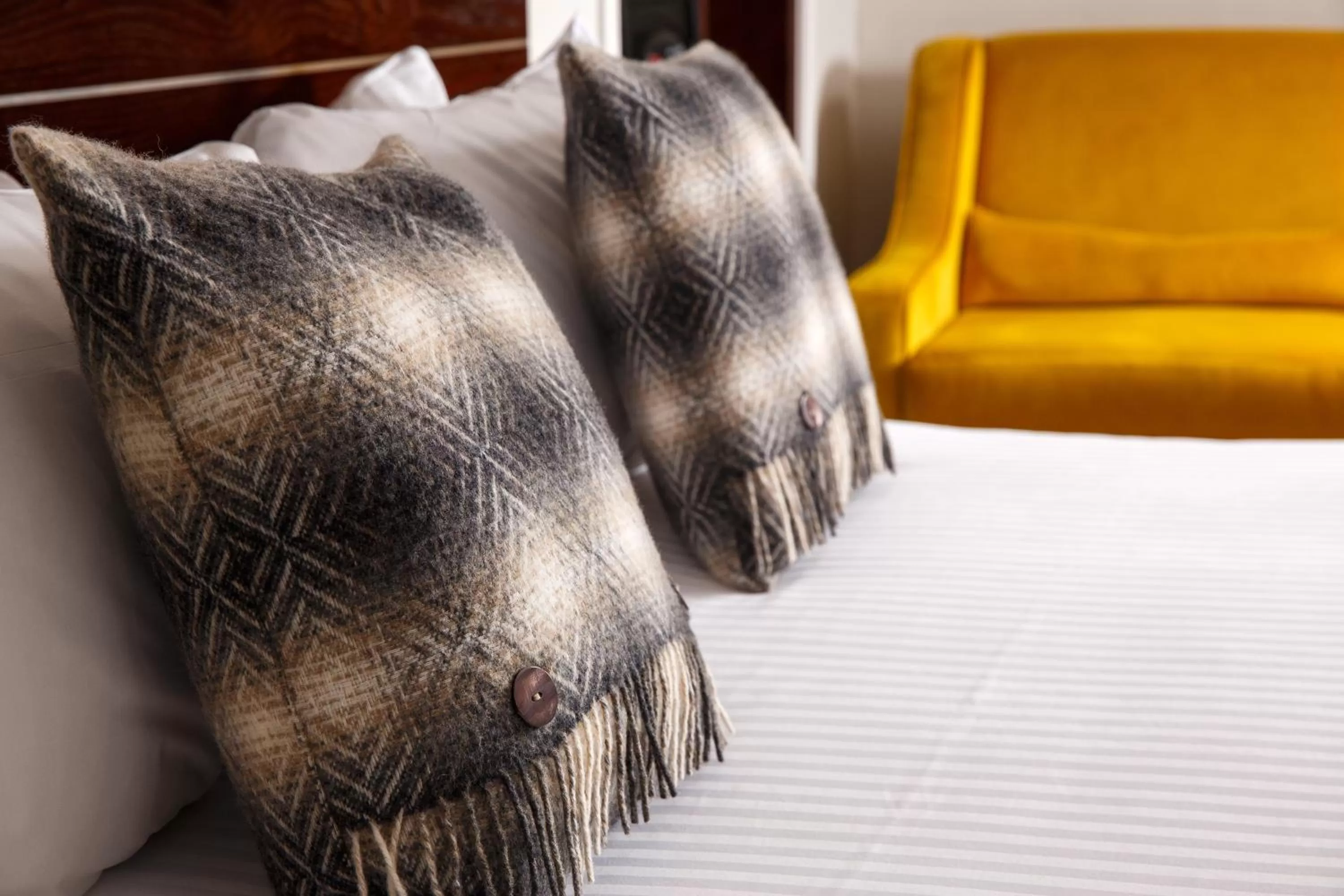 Decorative detail, Bed in Mercure Ayr Hotel