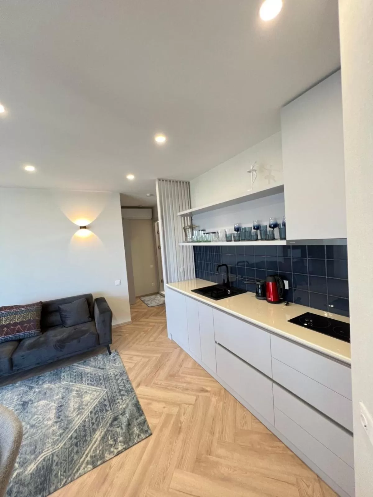 Kitchen or kitchenette, Kitchen/Kitchenette in Aparthotel Holiday Lux Batumi